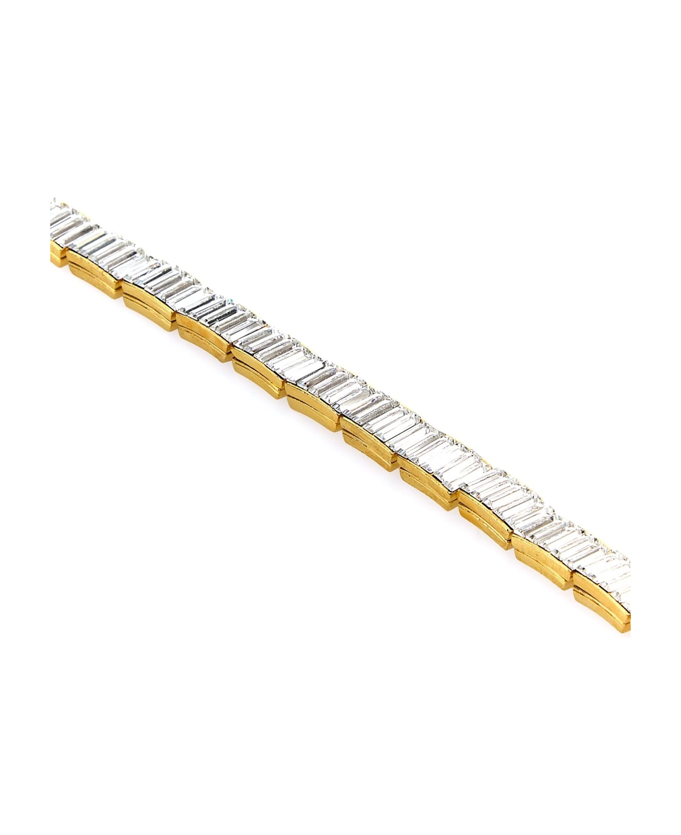 Alessandra Rich Embellished Metal Choker - CRYGOLD