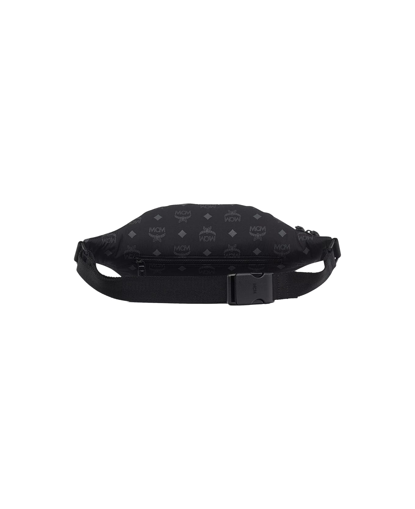 MCM Monogrammed Pouch - BLACK