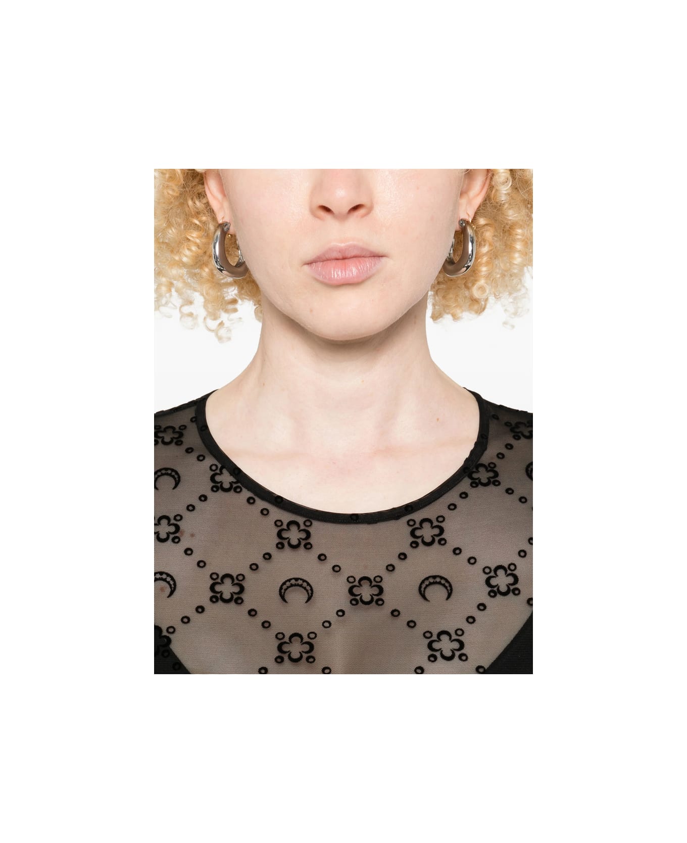 Marine Serre Dress - BLACK