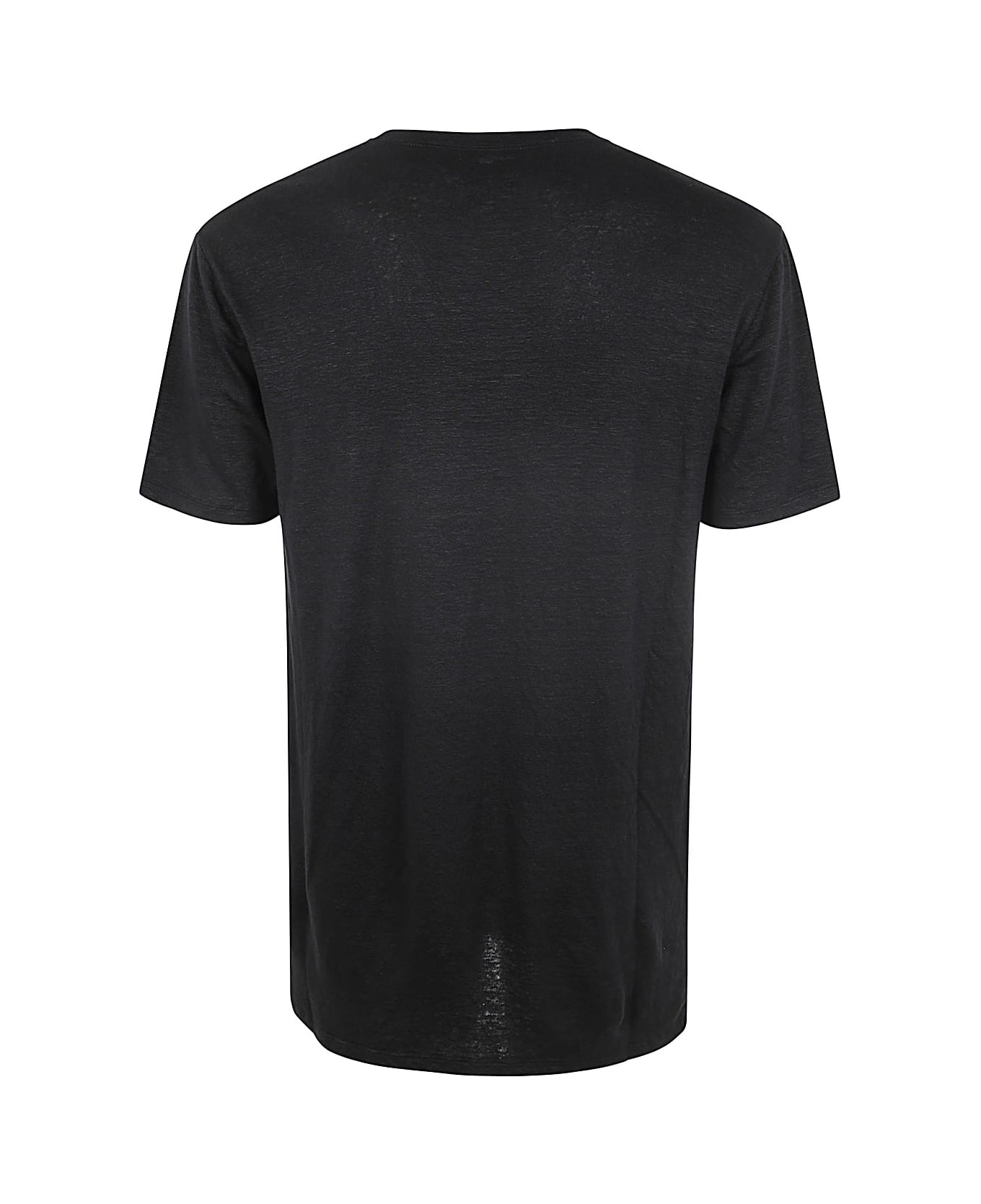 MD75 Linen T-shirt - Basic Black シャツ