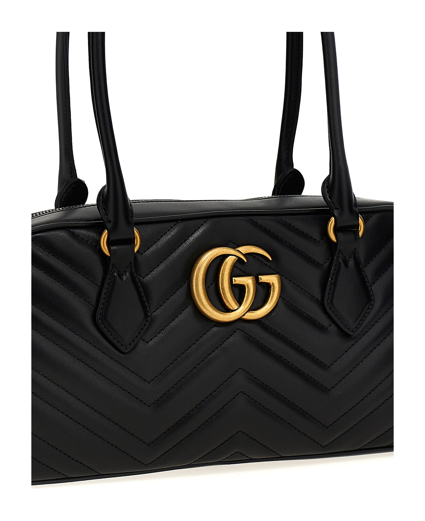 Gucci 'gg Marmont' Medium Handbag - Black  