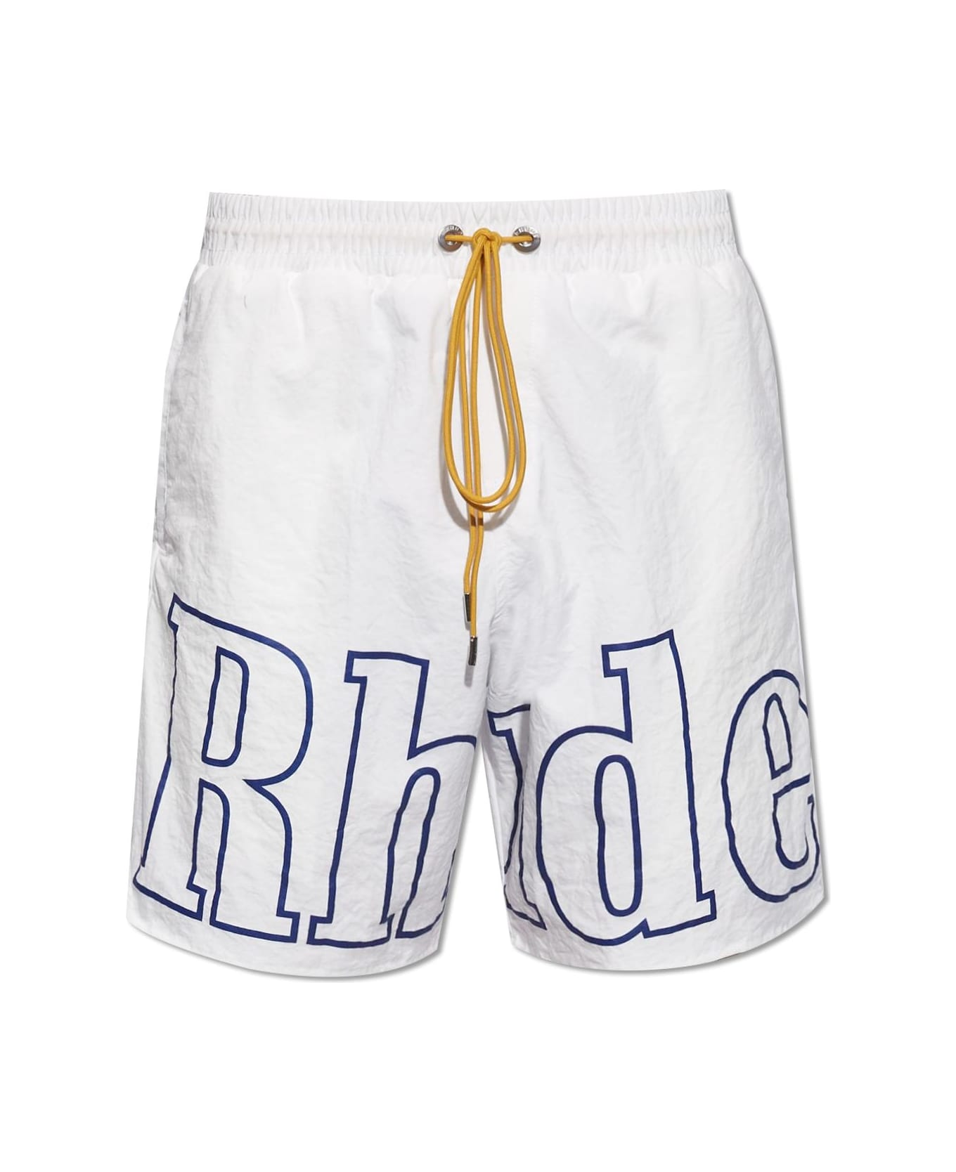 Rhude Shorts With Logo - WHITE