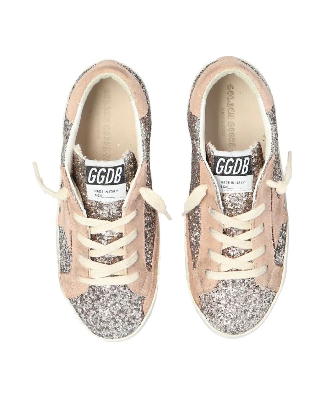 Golden Goose Kids Sneakers Beige - Cinder/Powder Pink