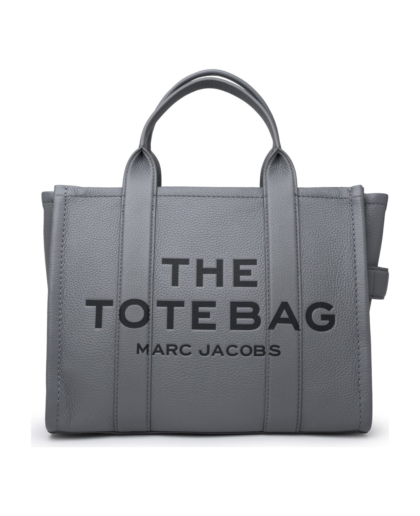Marc Jacobs The Leather Medium Tote Bag - Wolf Grey トートバッグ