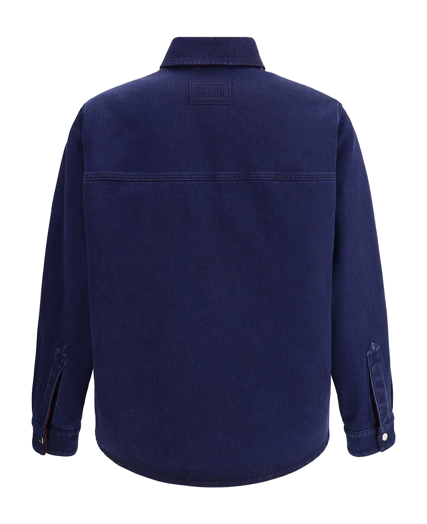 Gucci Denim And Flanel Reversible Shirt - Blue