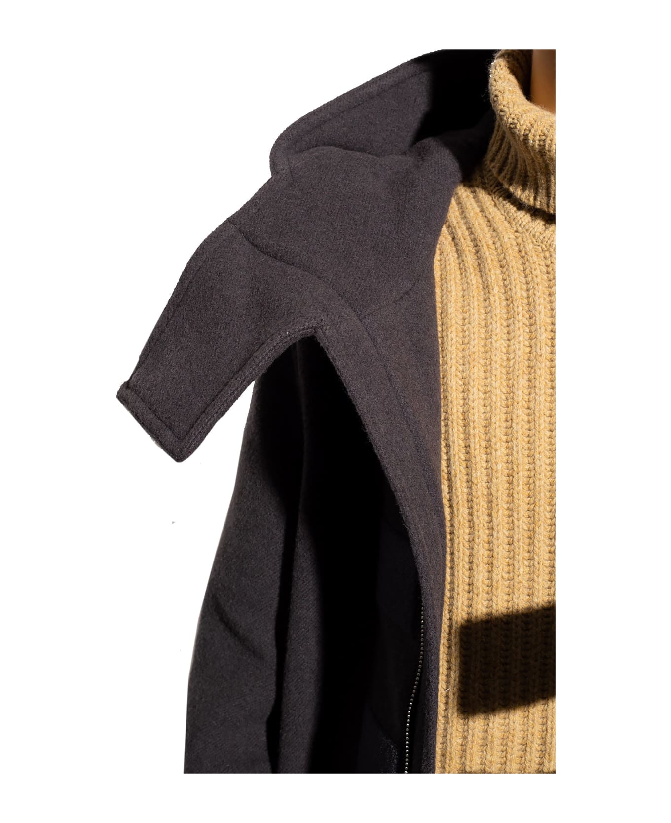 Burberry Wool Hooded Coat - Gray