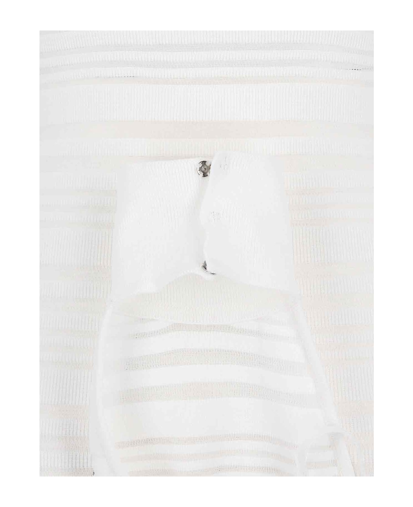 ANDREĀDAMO Knitted Midi Dress - White