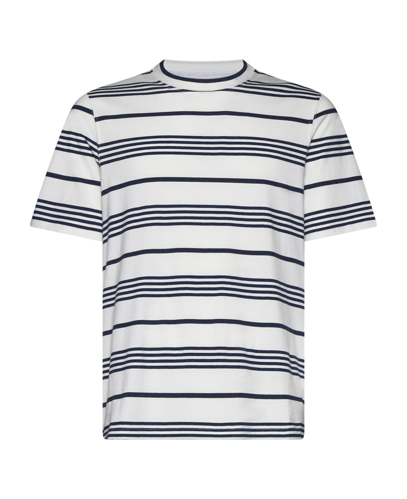 Brunello Cucinelli Striped T-shirt - White