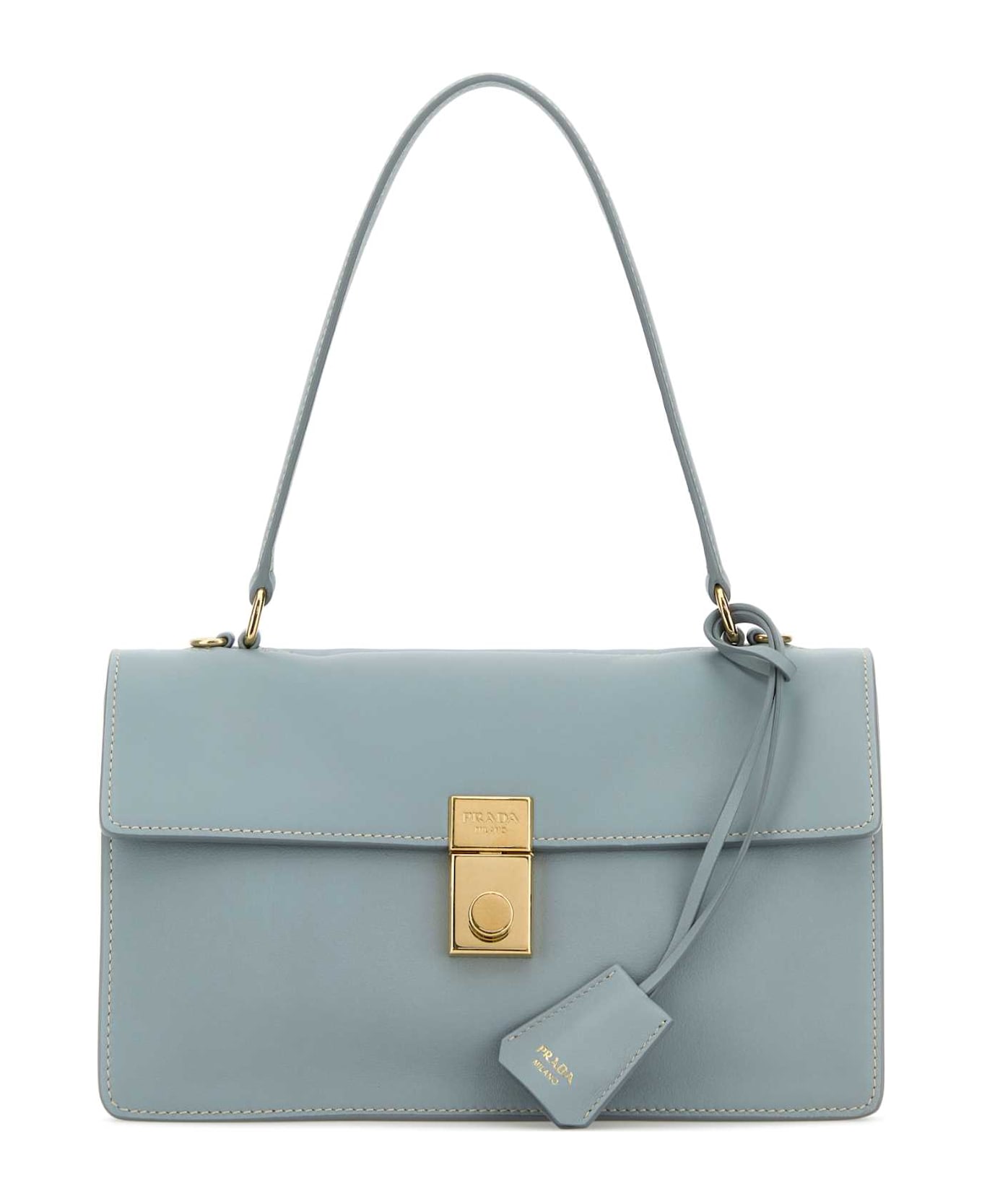 Prada Powder Blue Leather Handbag - OPALINE