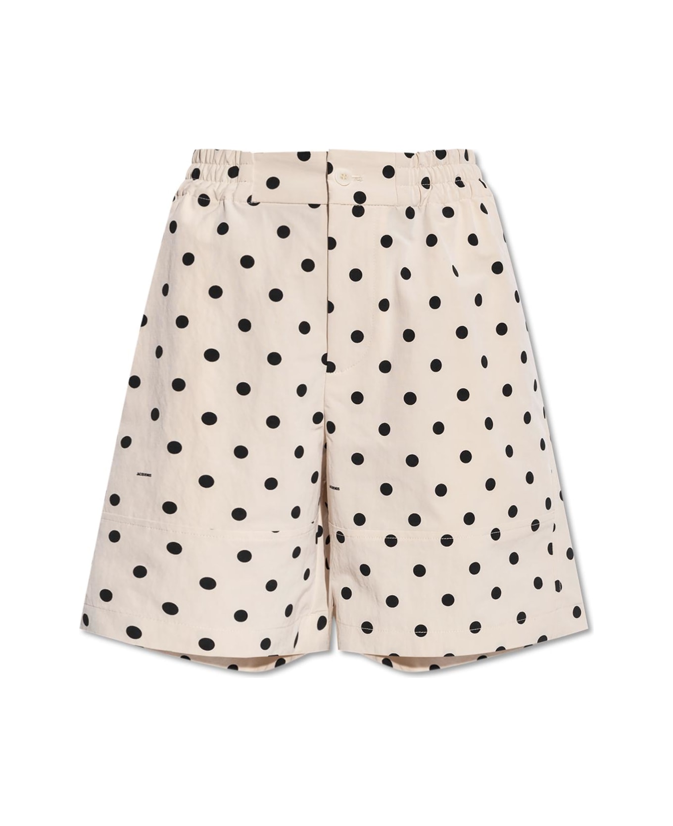 Jacquemus Polka Dot Patterned Shorts - NEUTRALS