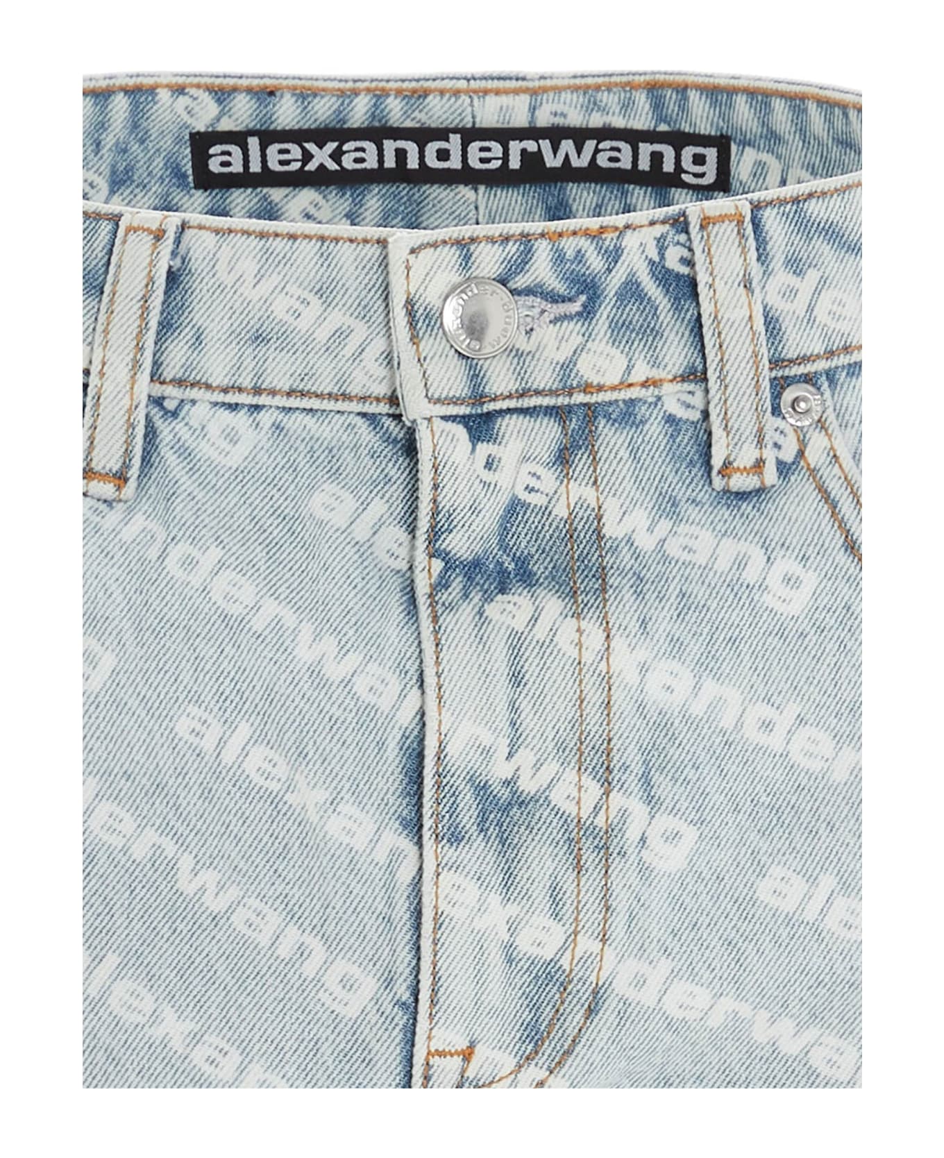 Alexander Wang 'bite' Shorts - Light Blue