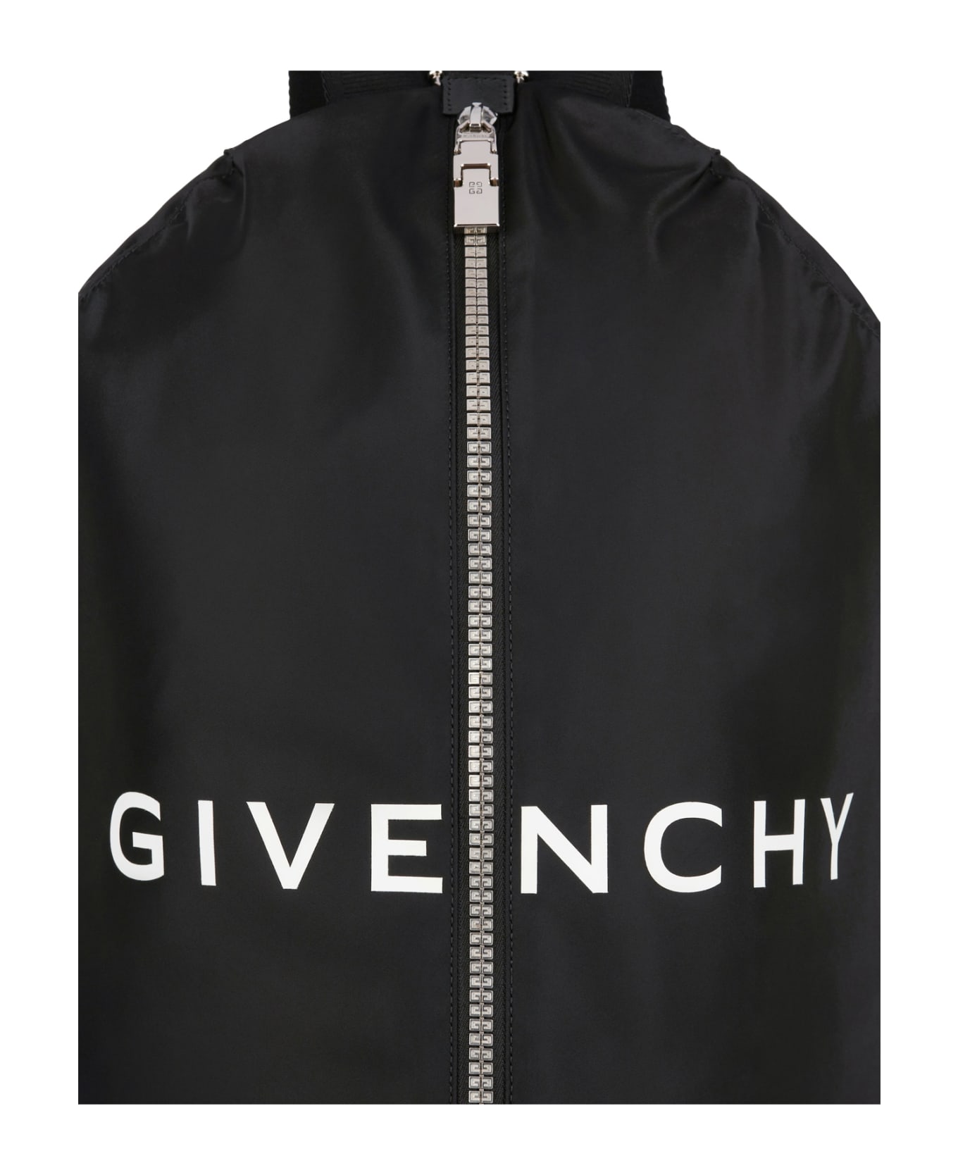 Givenchy Black Nylon G-zip Backpack With Logo - Nero