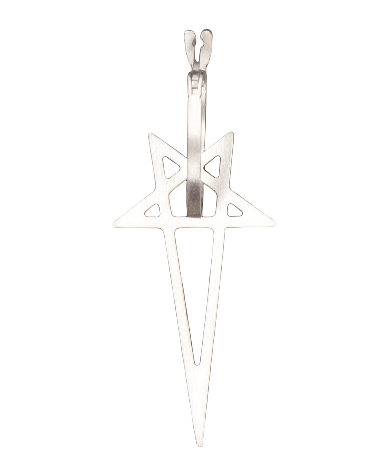 Rick Owens Brass Earring - Silver