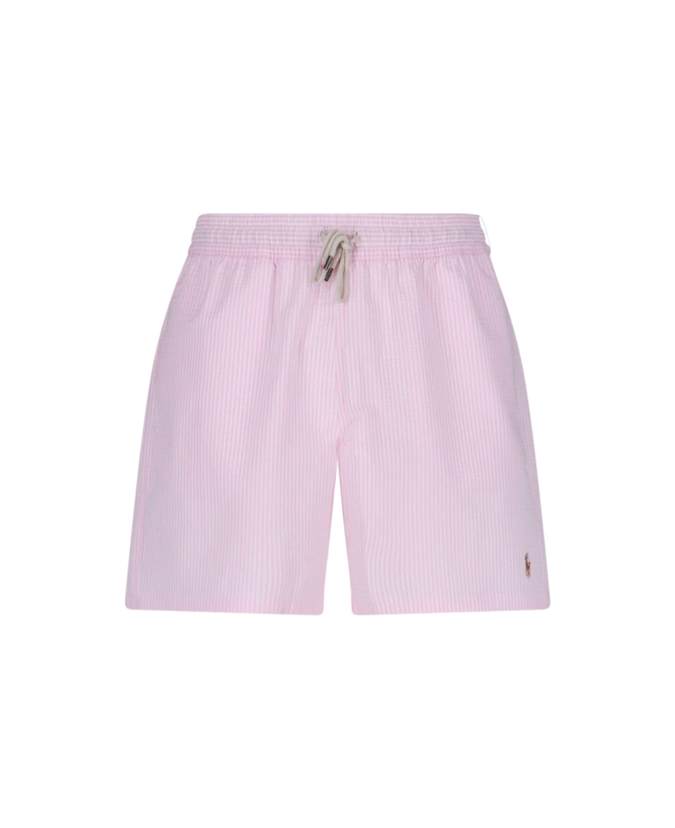 Ralph Lauren Striped Swim Shorts - Pink