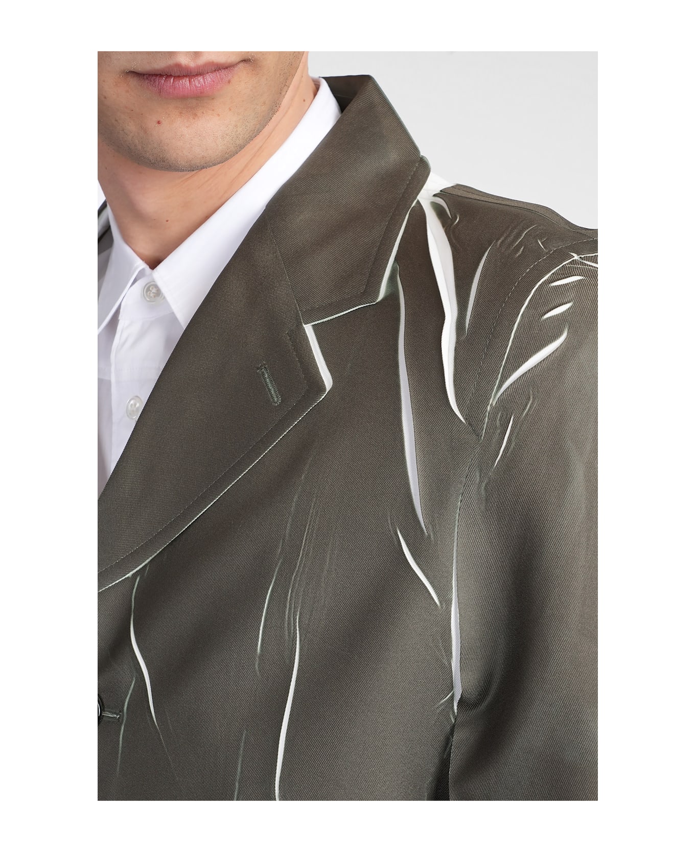 Comme des Garçons Shirt Blazer In Green Polyester - green