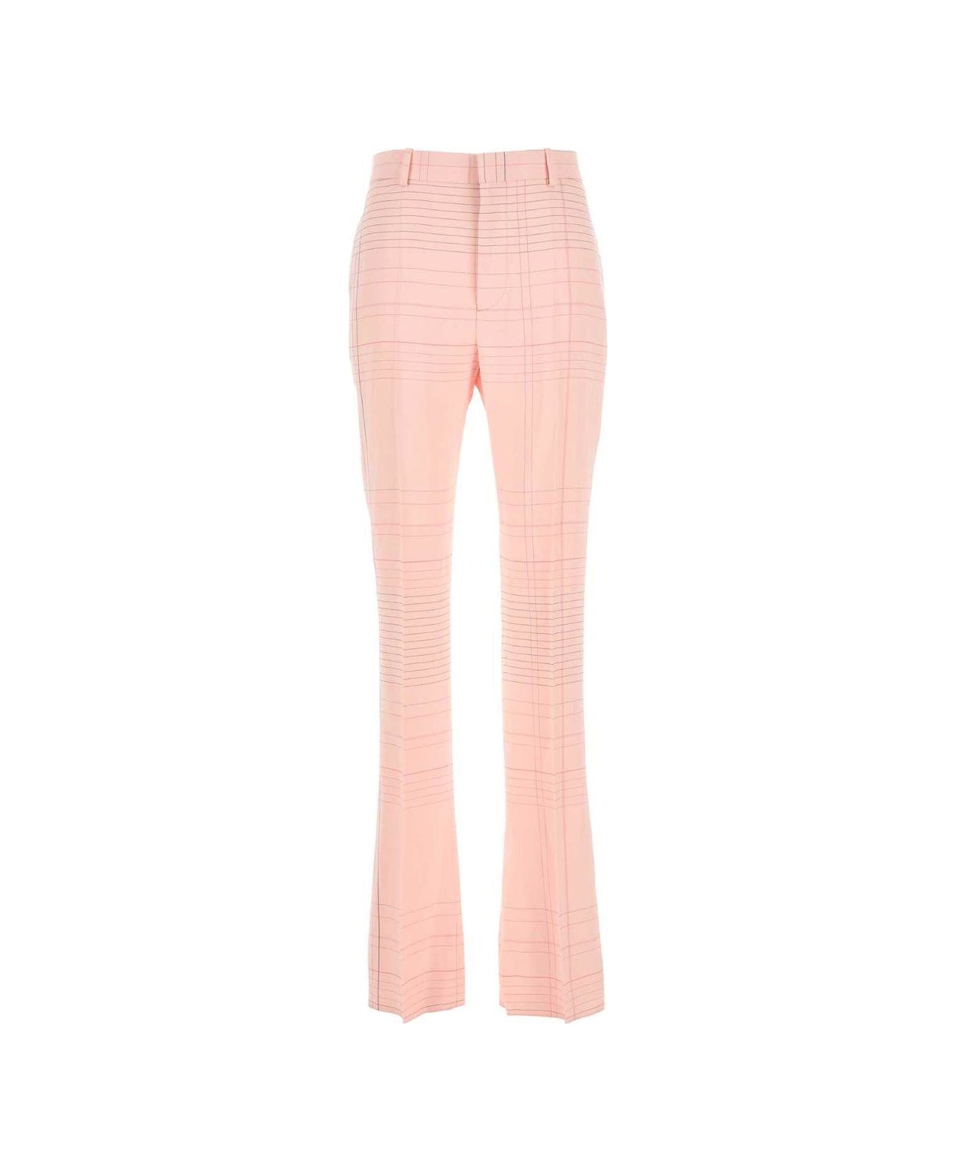 Bottega Veneta Flared Stretched Trousers - PINKBLUE