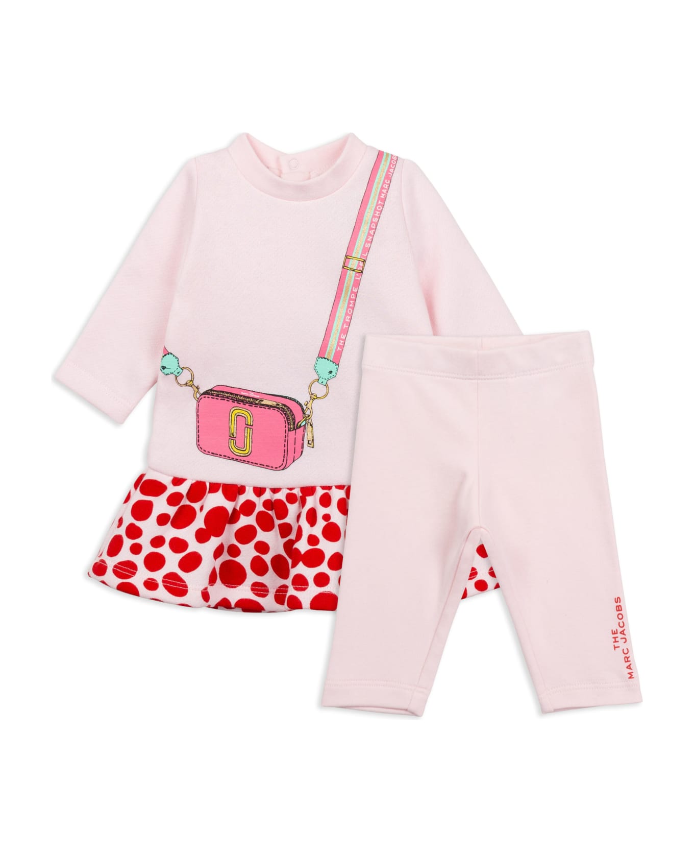 Little Marc Jacobs Sports Suit With Print - Pink