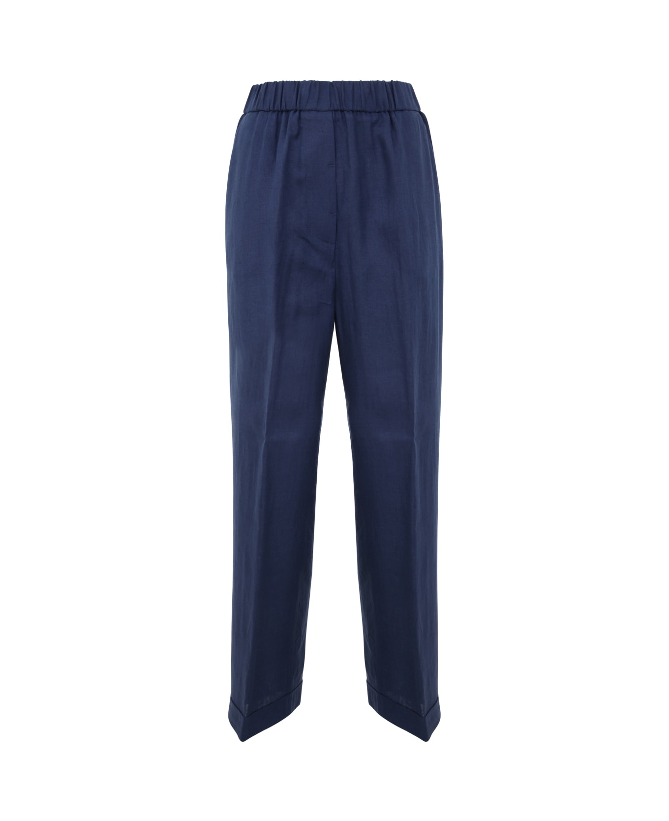 Peserico Elastic Regular Trousers - Ink Blue ボトムス