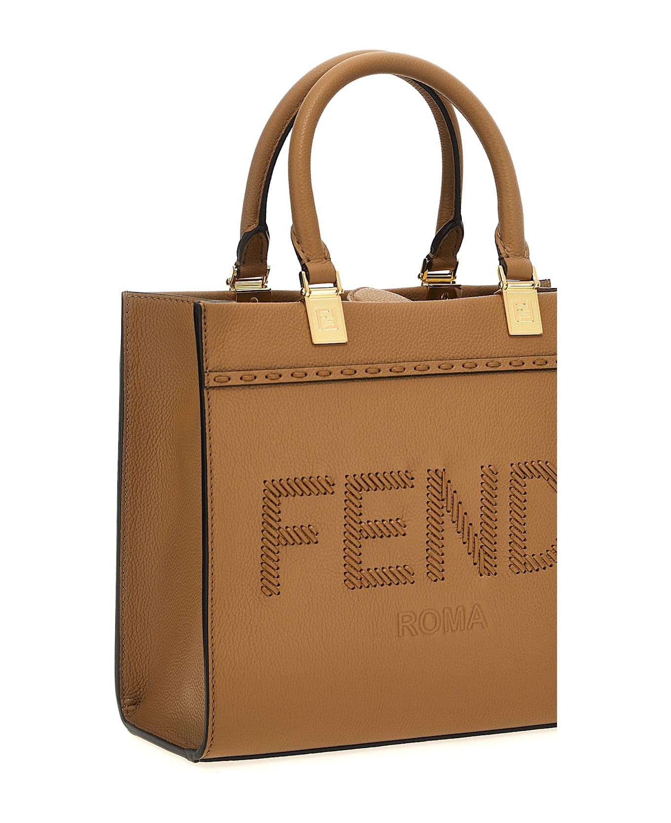 Fendi 'fendi Sunshine Small' Handbag - Beige