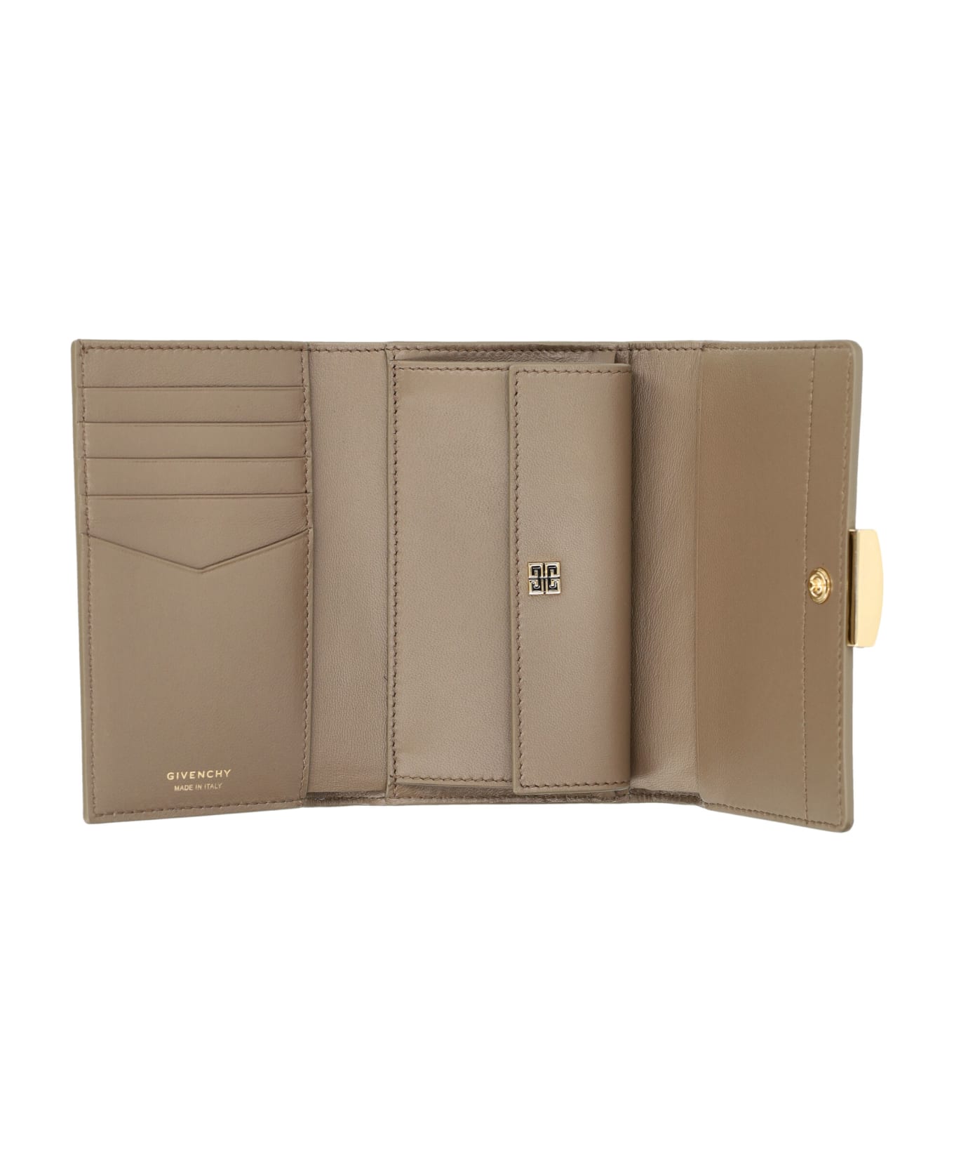 Givenchy 4g- Medium Flap Wallet - TAUPE