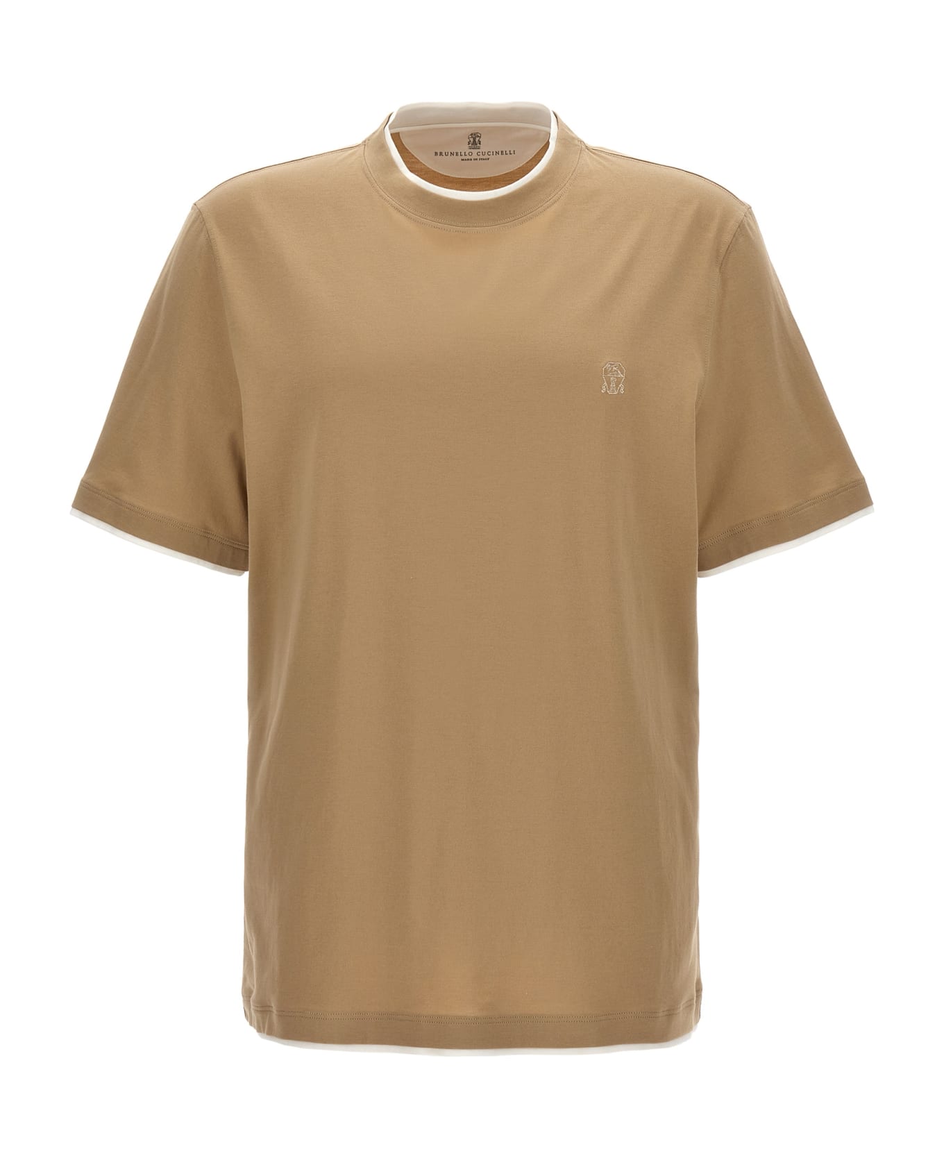 Brunello Cucinelli Double Layer T-shirt - Beige シャツ