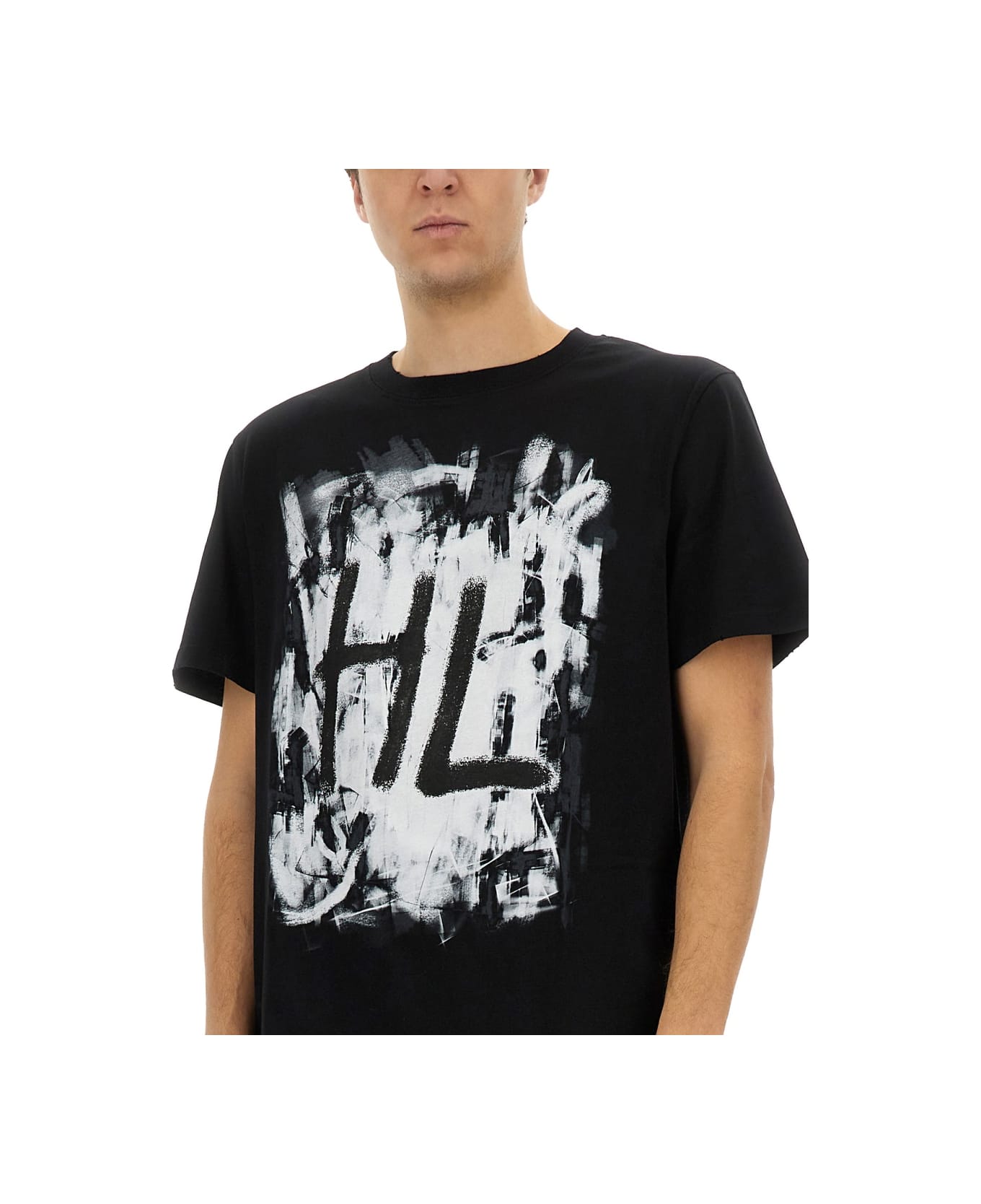 Helmut Lang Scribble T-shirt - BLACK