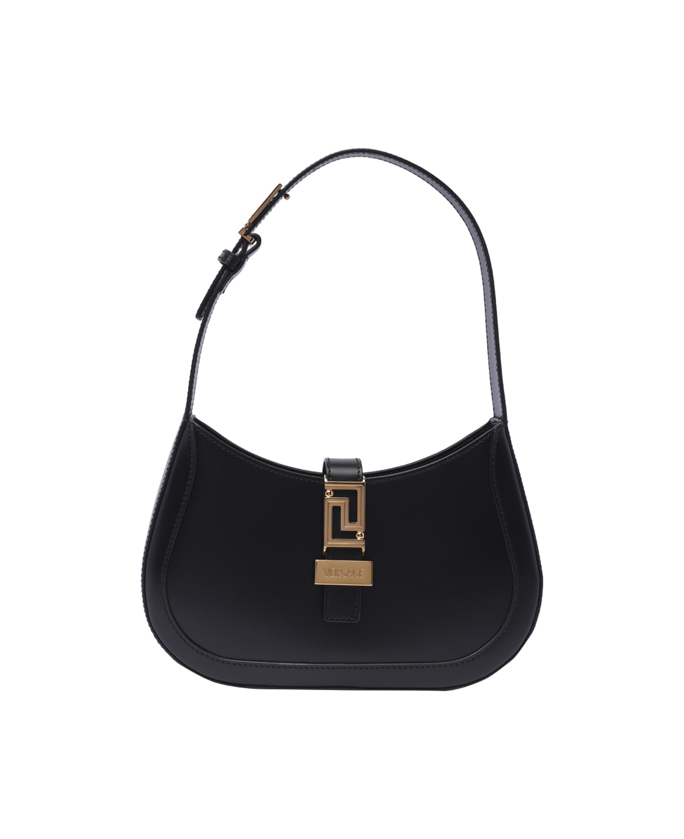 Versace Greca Goddess Shoulder Bag - Black