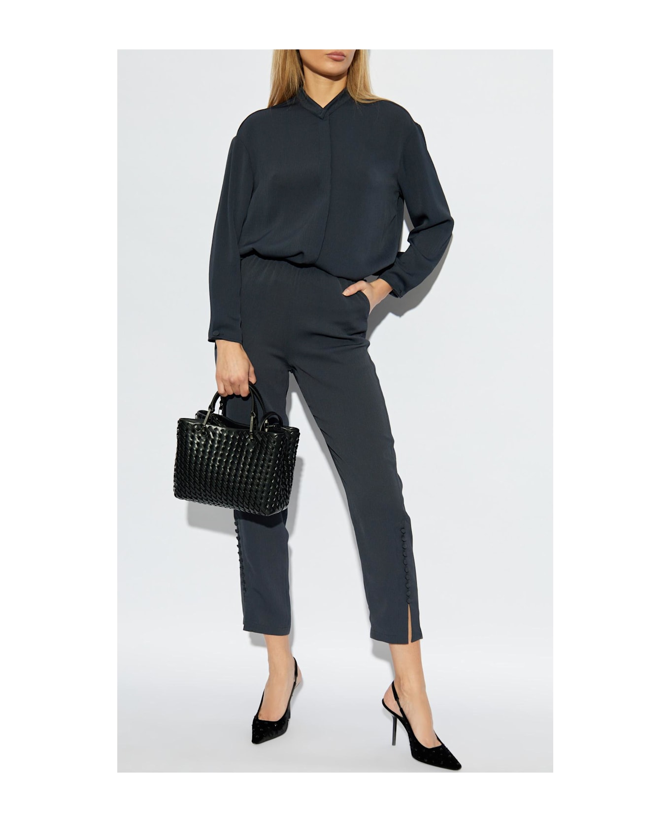 Emporio Armani Loose-fitting Pants - OVERSEAS BLUE