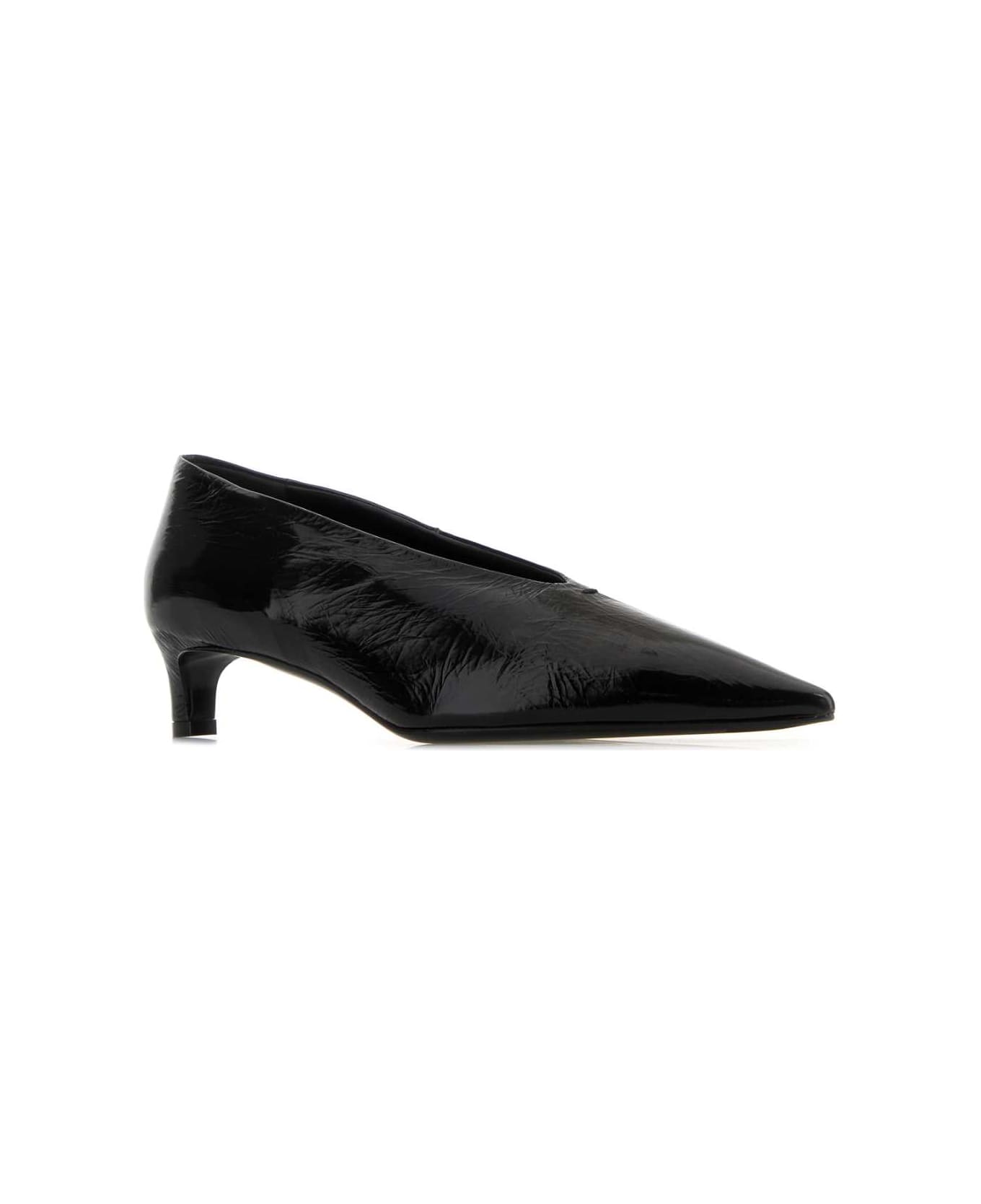 Jil Sander Black Leather Pumps - BLACK
