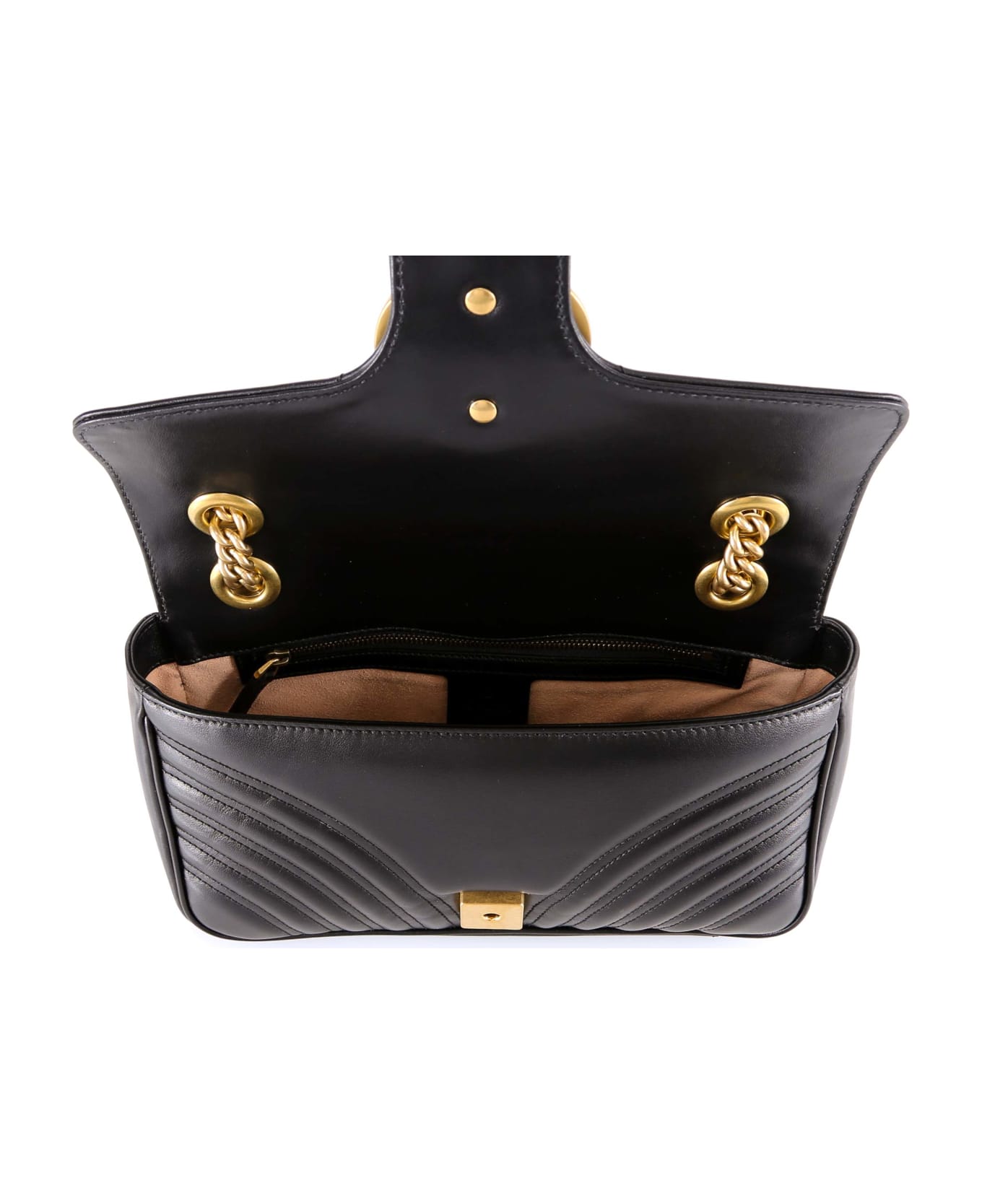 Gucci Gg Marmont Shoulder Bag - Black