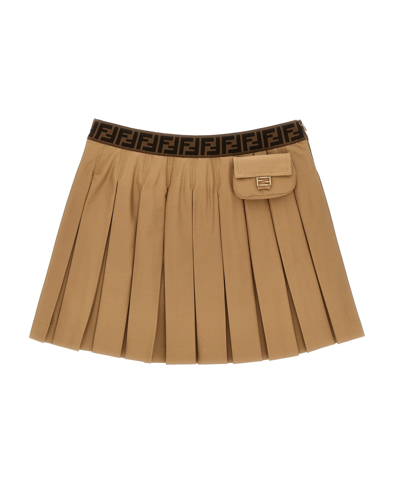 Fendi 1990s Pleated Skirt