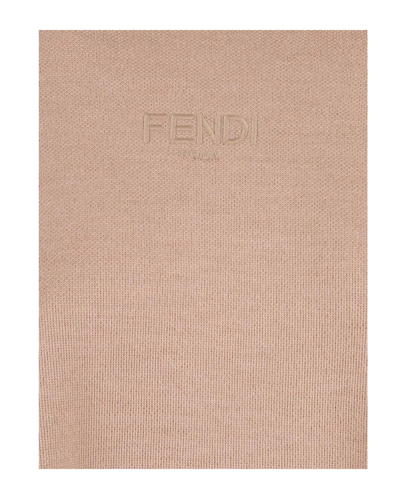 Fendi Wool Knit Dress - BEIGE