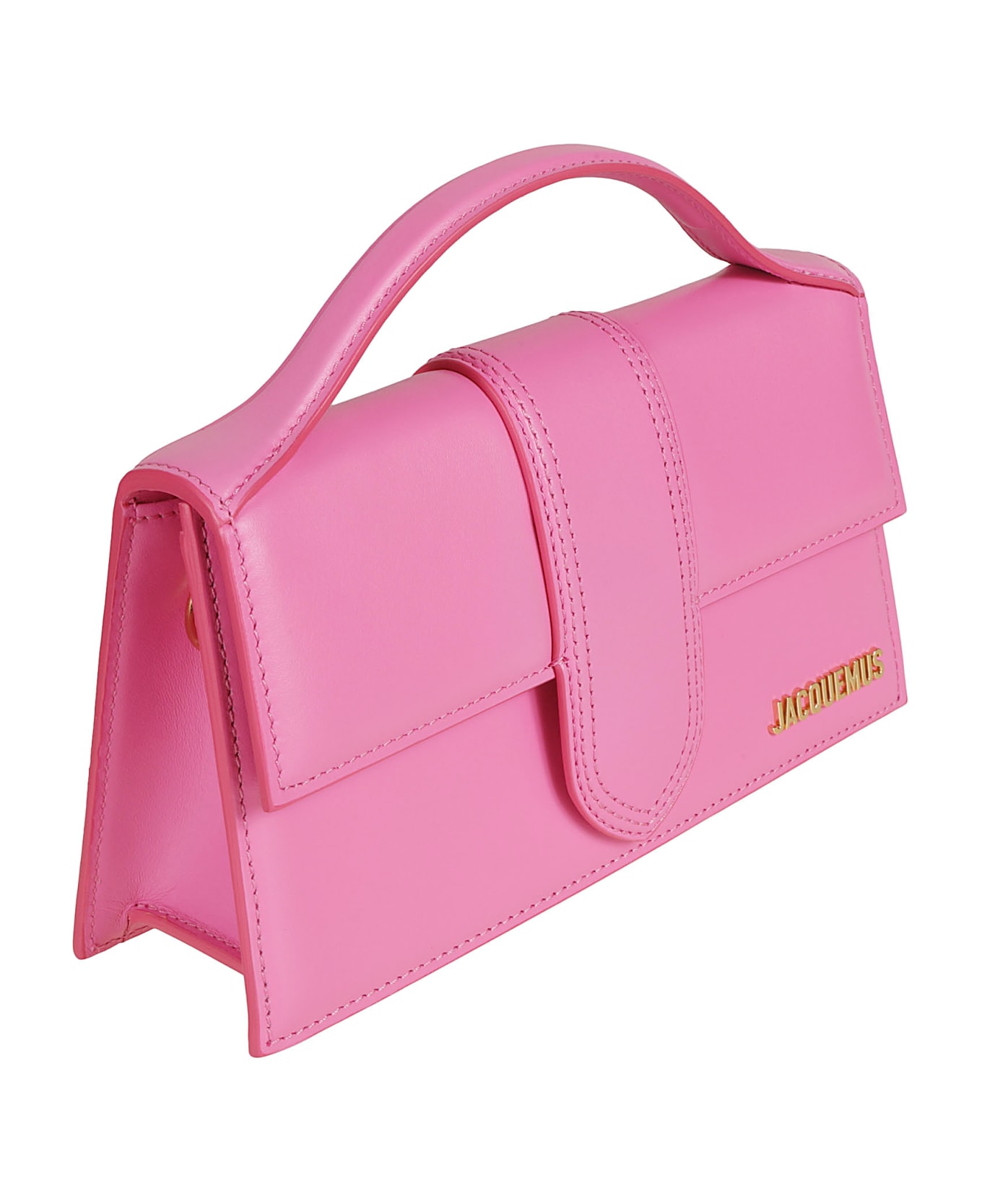 Jacquemus Le Grand Bambino Leather Bag - Neon pink トートバッグ