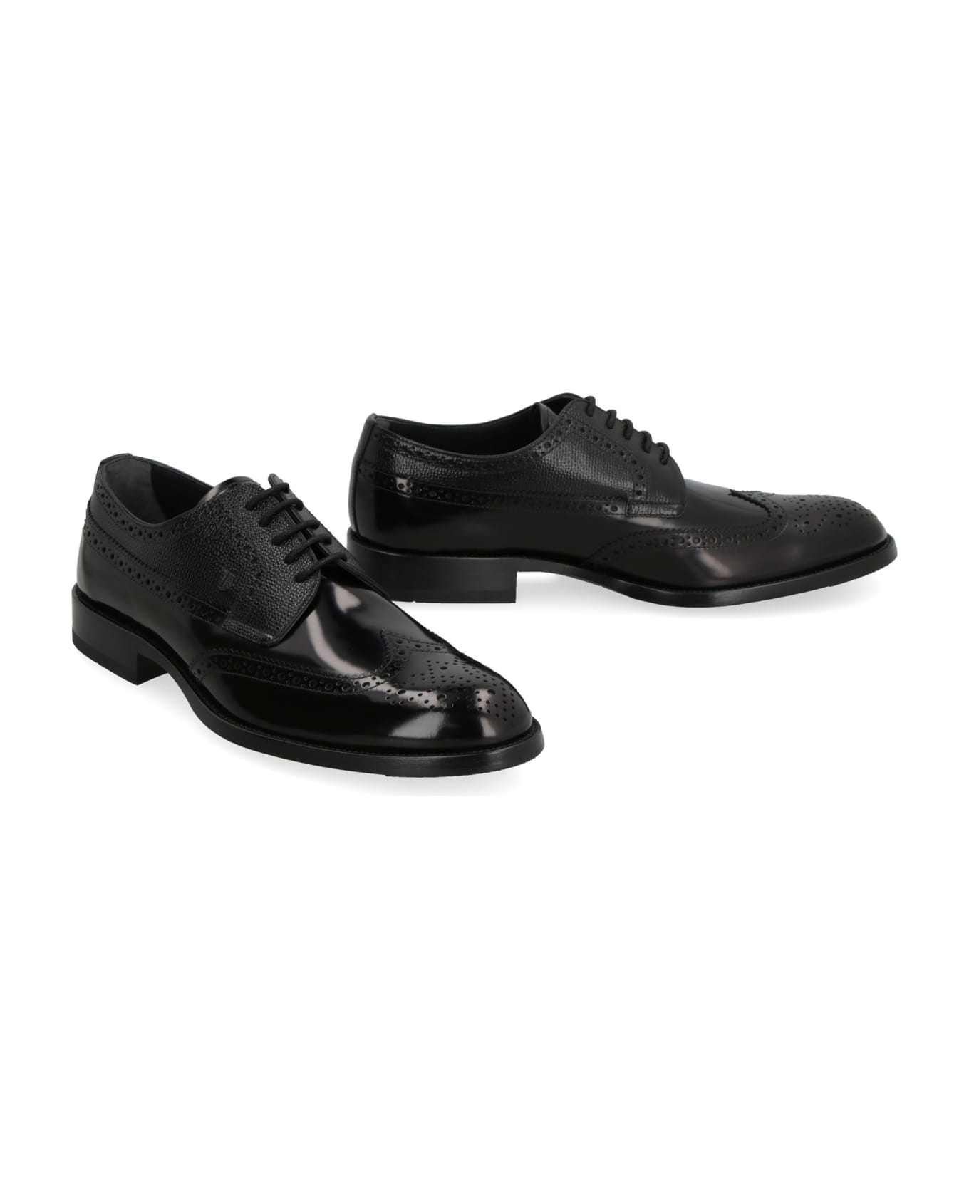 Tod's Leather Lace-up Shoes - black