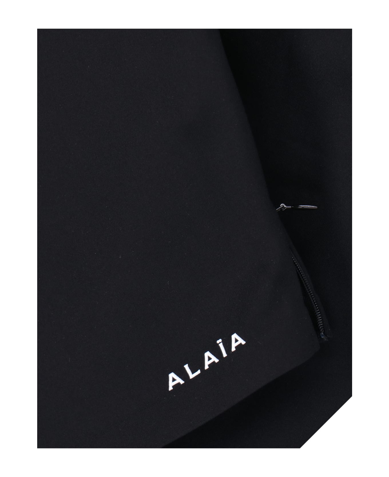 Alaia Logo Crop T-shirt - Black  