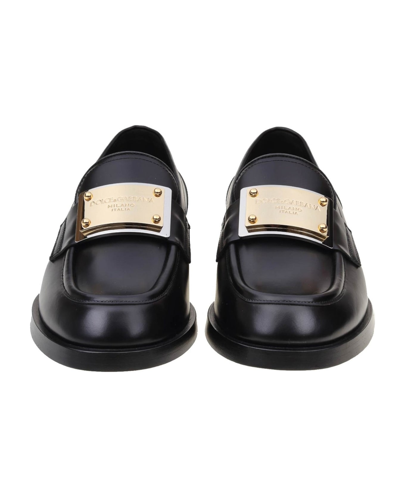 Dolce & Gabbana Dolce&gabbana Leather Loafers - Black