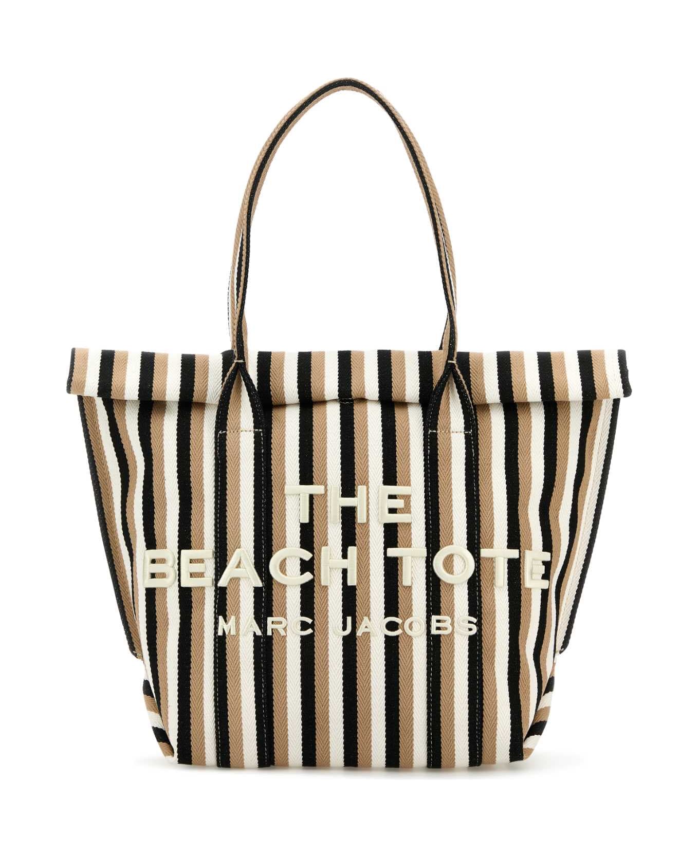Marc Jacobs Embroidered Jacquard The Beach Tote Shopping Bag - CAMELMULTI