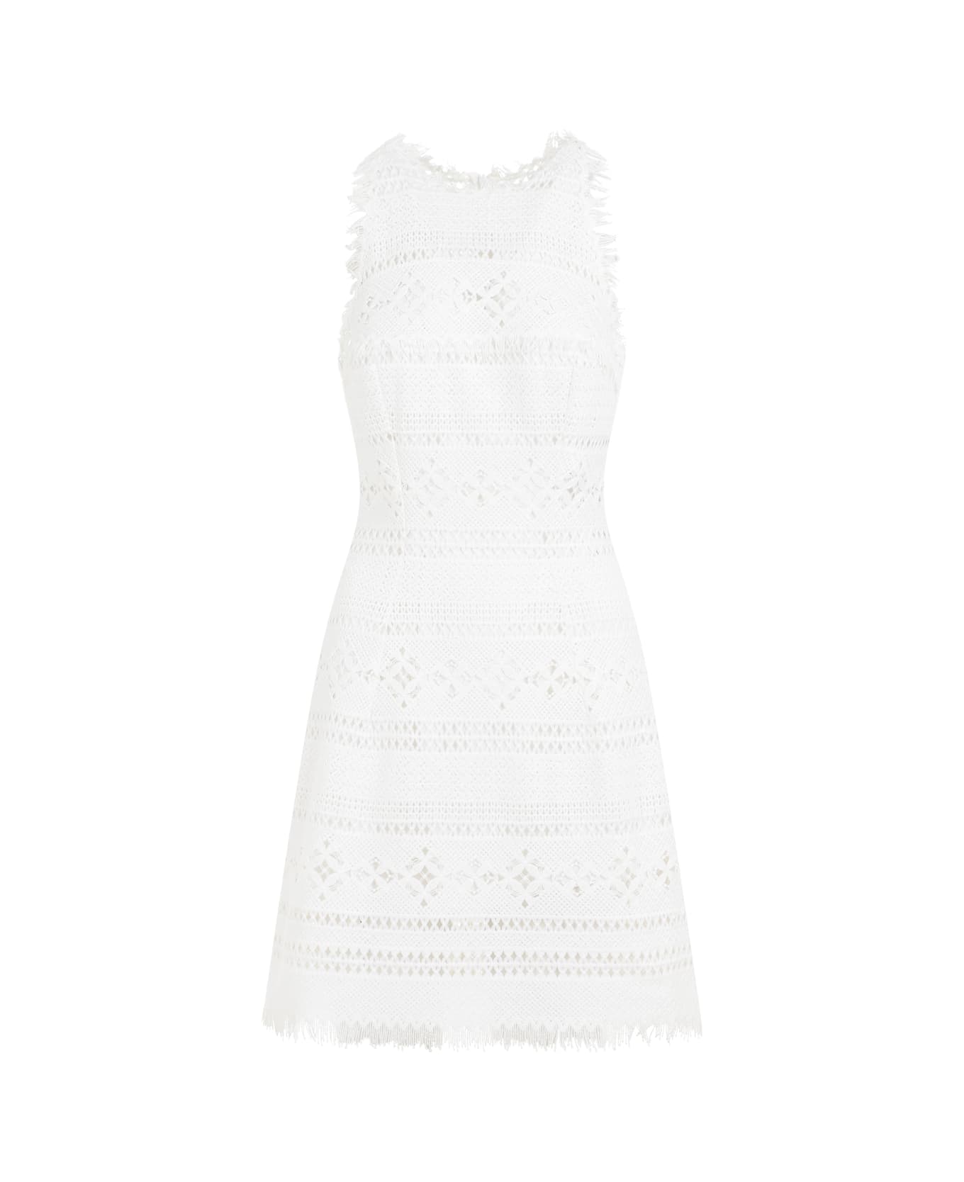 Ermanno Scervino Polyester Dress - Blanc De Bl