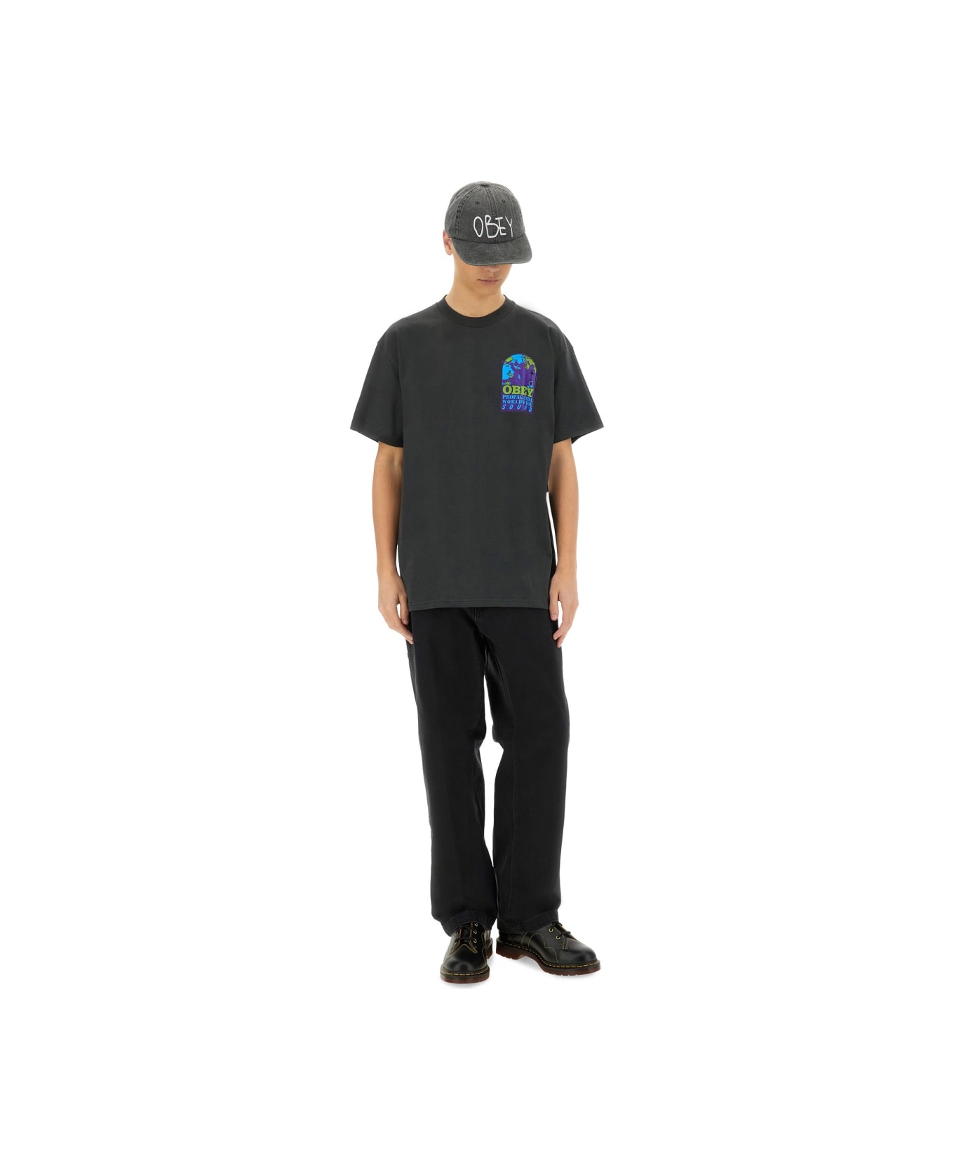 Obey "worldwide Sound" T-shirt - BLACK