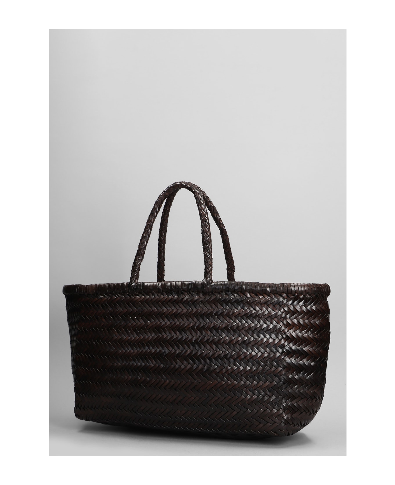 Dragon Diffusion Bamboo Triple Jump Tote In Brown Leather - brown