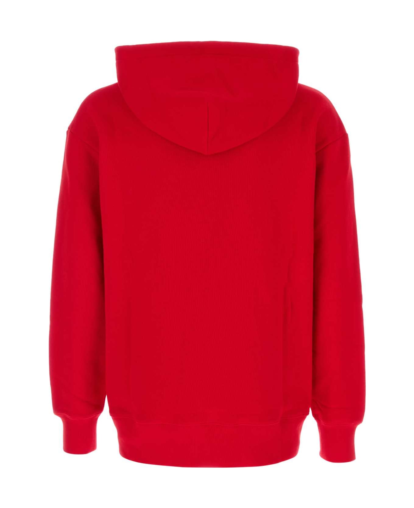 Valentino Garavani Red Cotton Sweatshirt - RASPBERRYBURRO