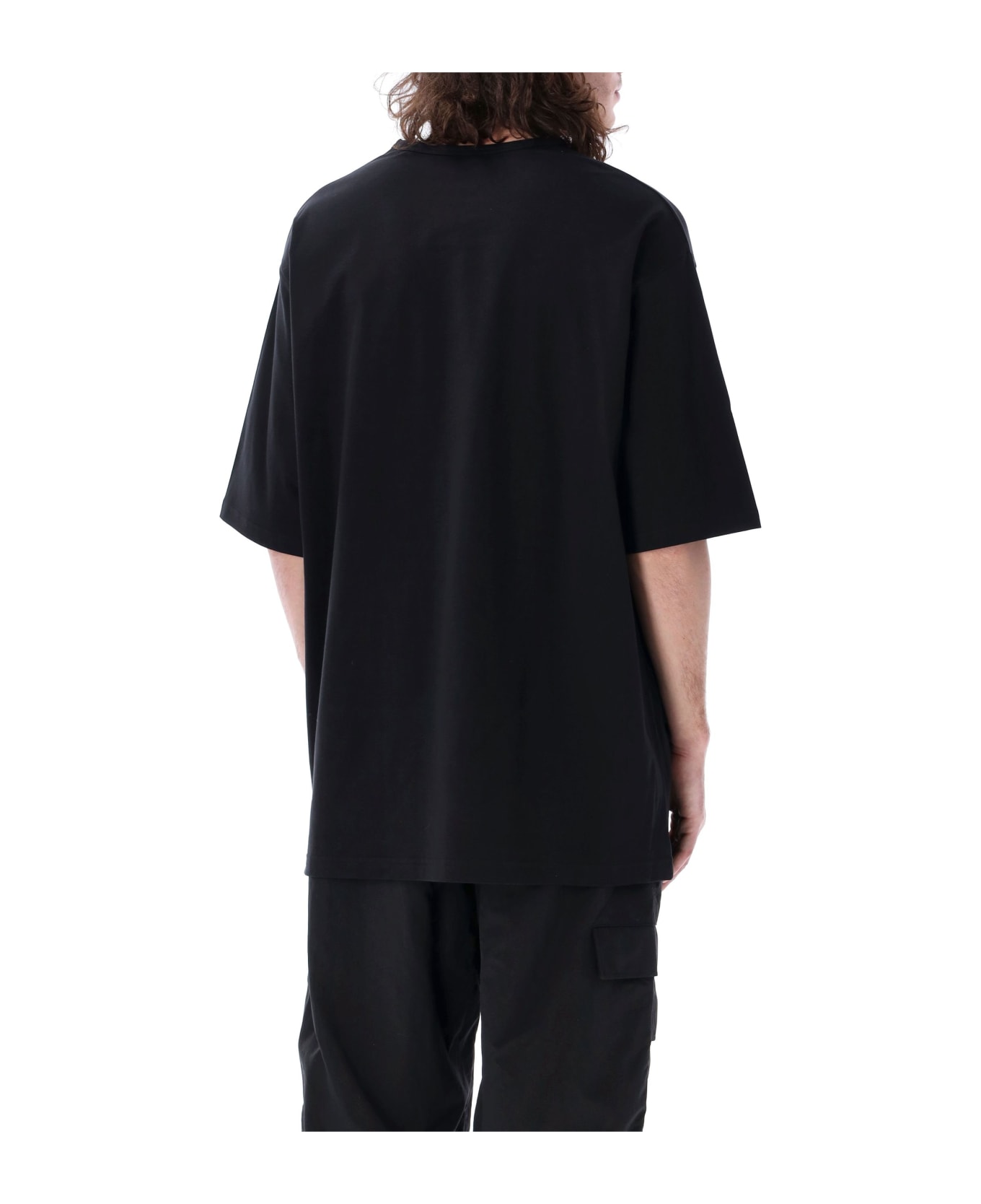 Y-3 Boxy Tee With Logo - BLACK Tシャツ