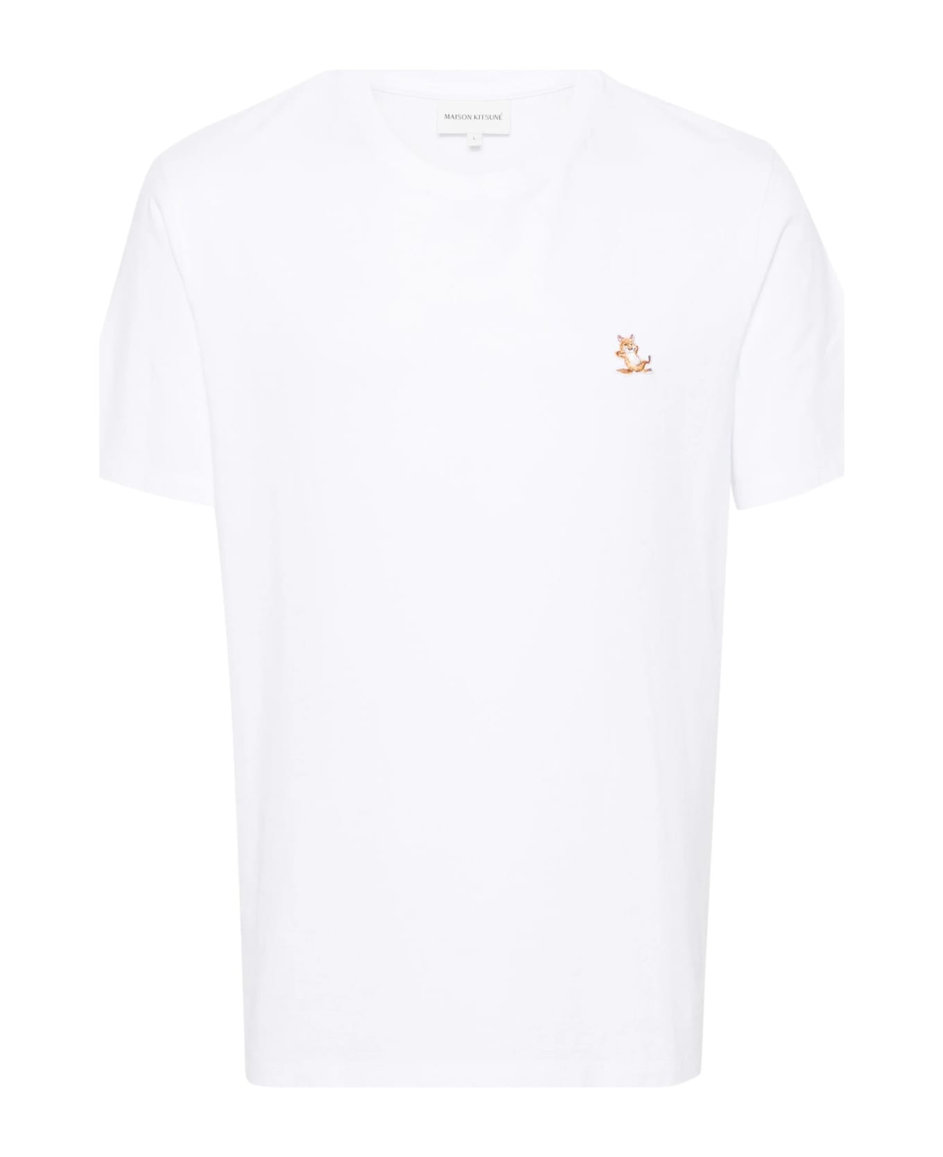 Maison Kitsuné Chillax Fox Patch Regular Tee Shirt - White シャツ