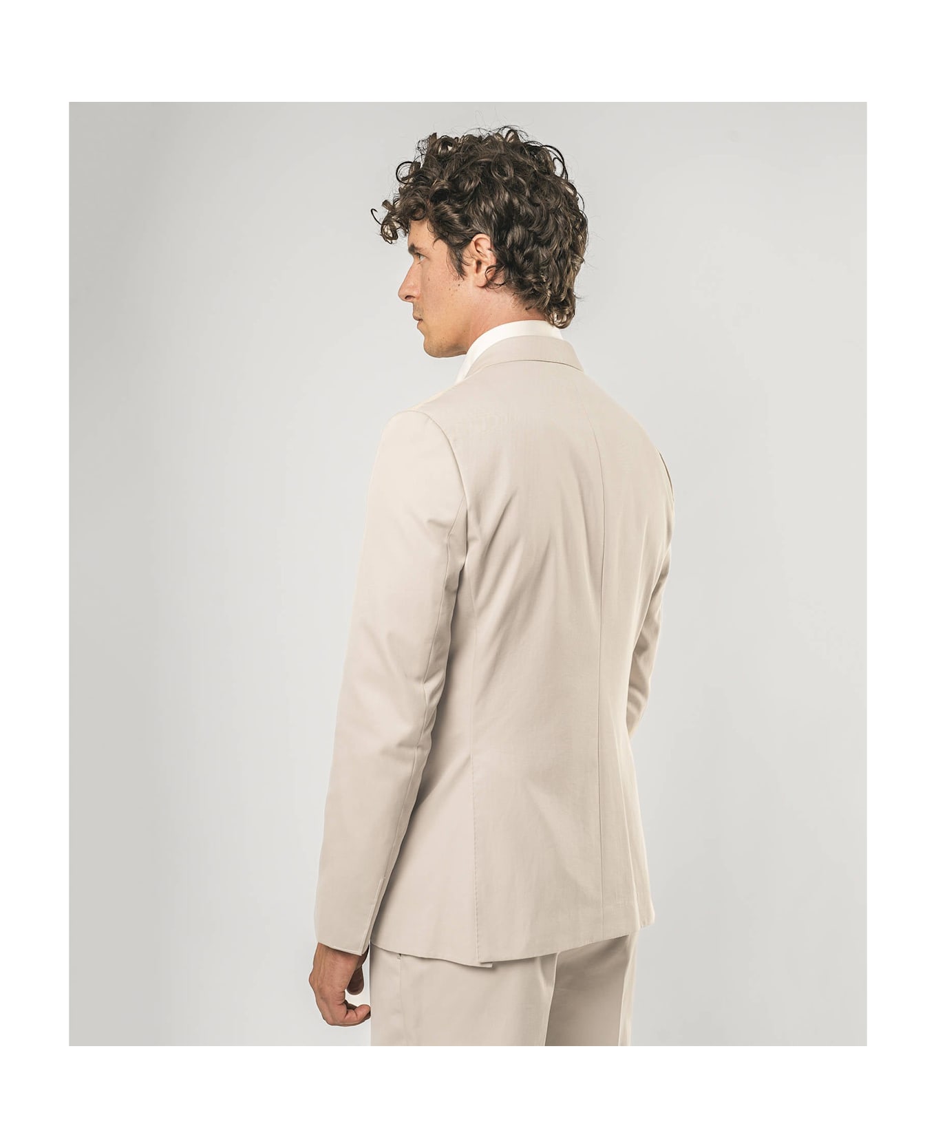 Larusmiani Sea Double-breasted Suit Suit - Beige