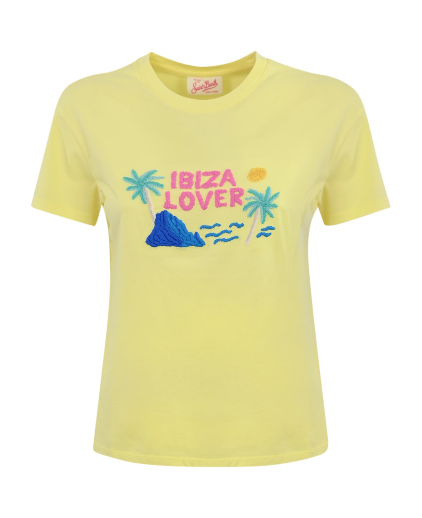 MC2 Saint Barth Emilie T-shirt With Ibiza Lover Embroidery - Giallo