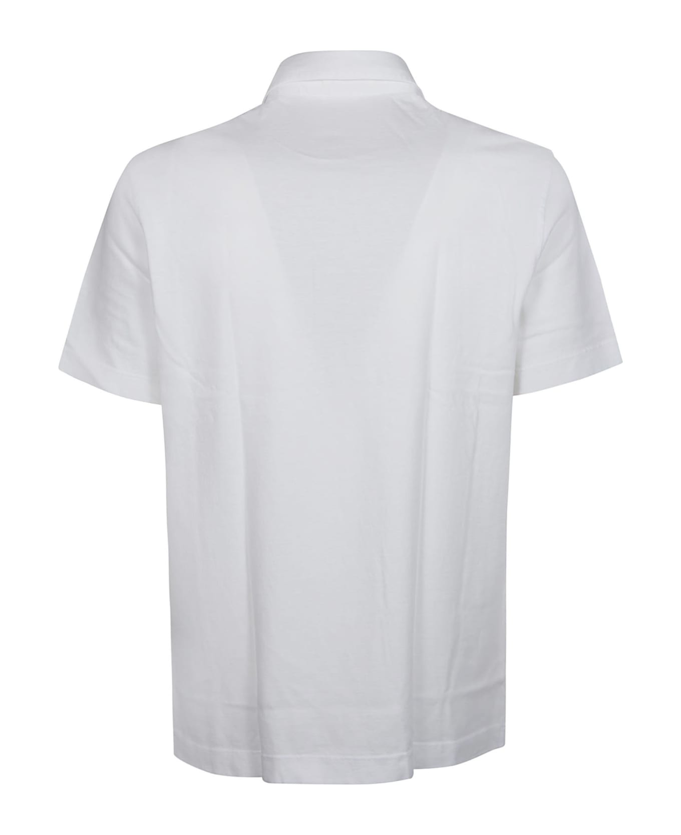 Drumohr Short Sleeve Polo Shirt - Bianco