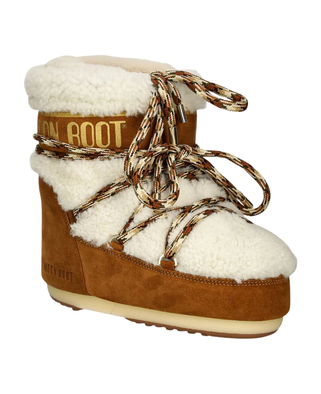 Moon Boot Boots With Logo - Brown