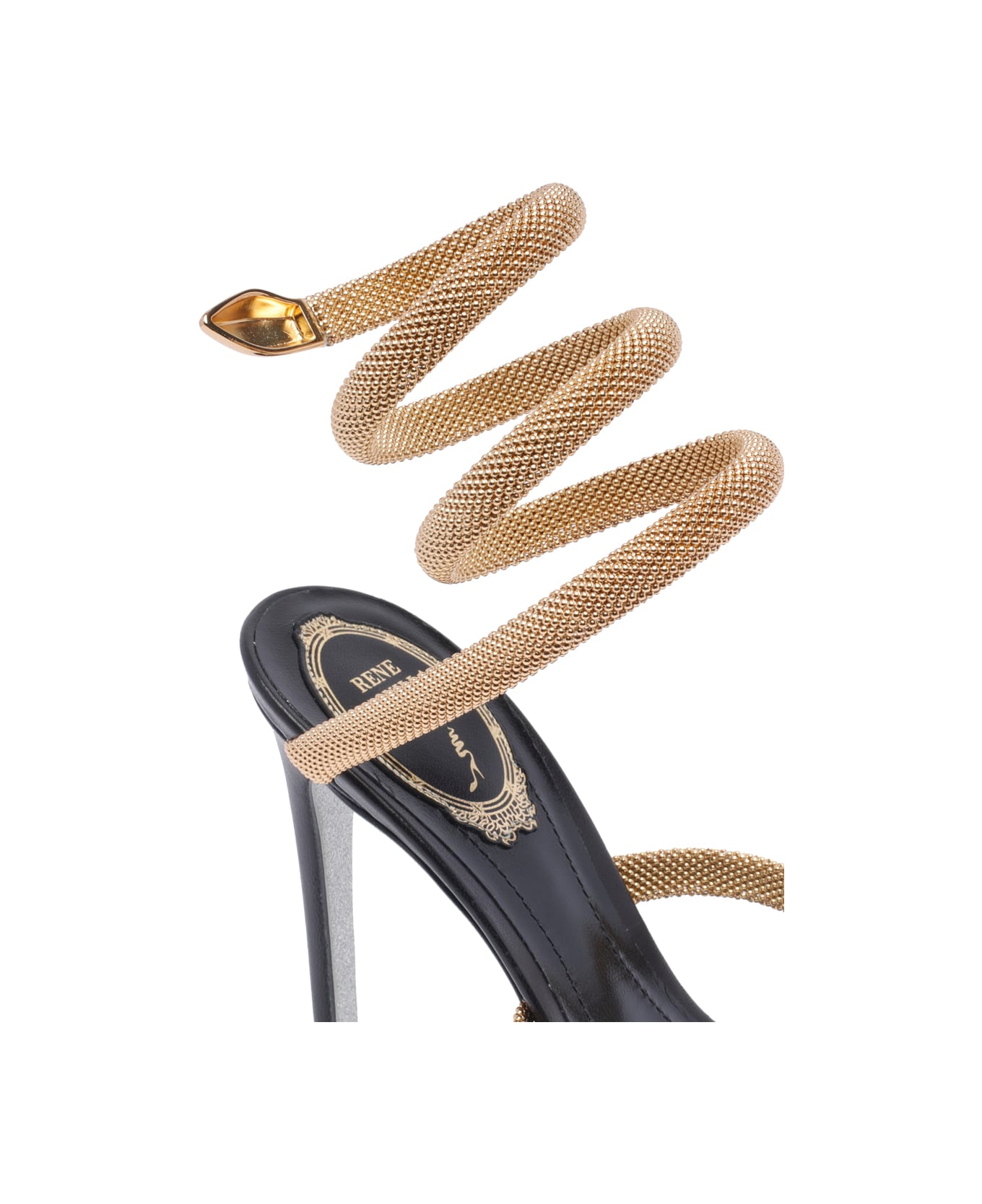 René Caovilla Cleo Pump Sandals - Black