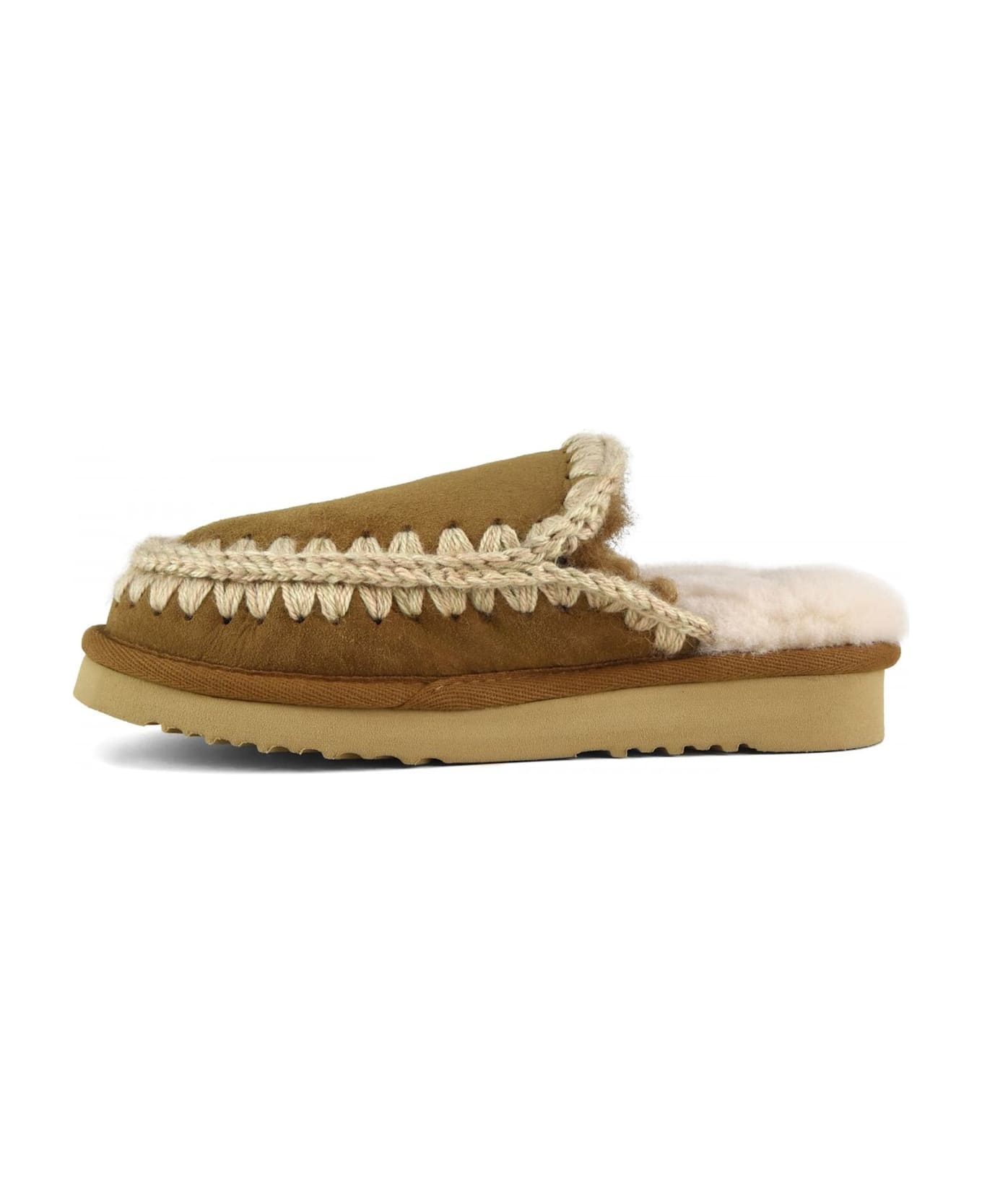 Mou Cognac Eskimo Slipper - Brown