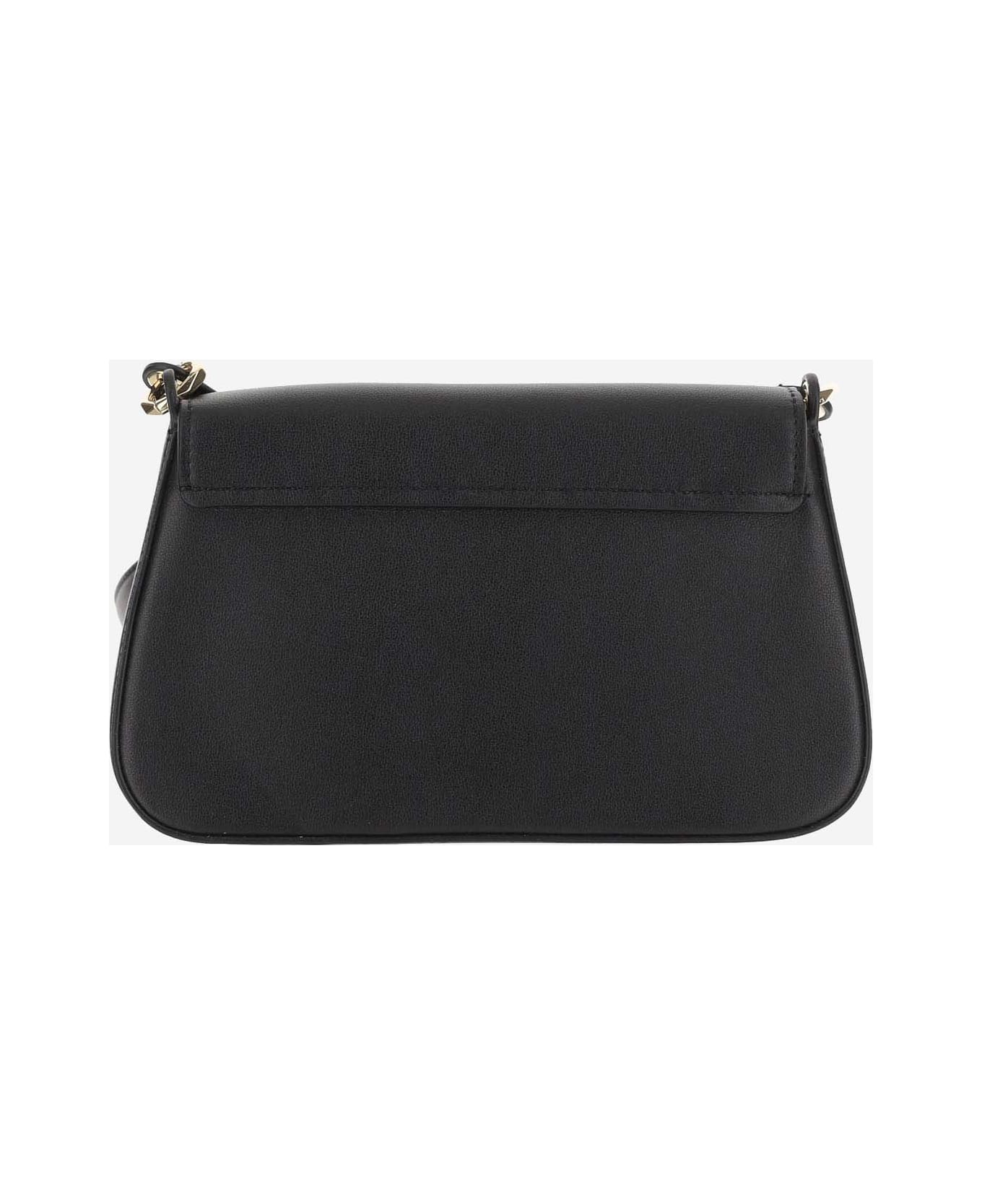 Valentino Garavani Vlogo Calfskin Shoulder Bag - Black ショルダーバッグ